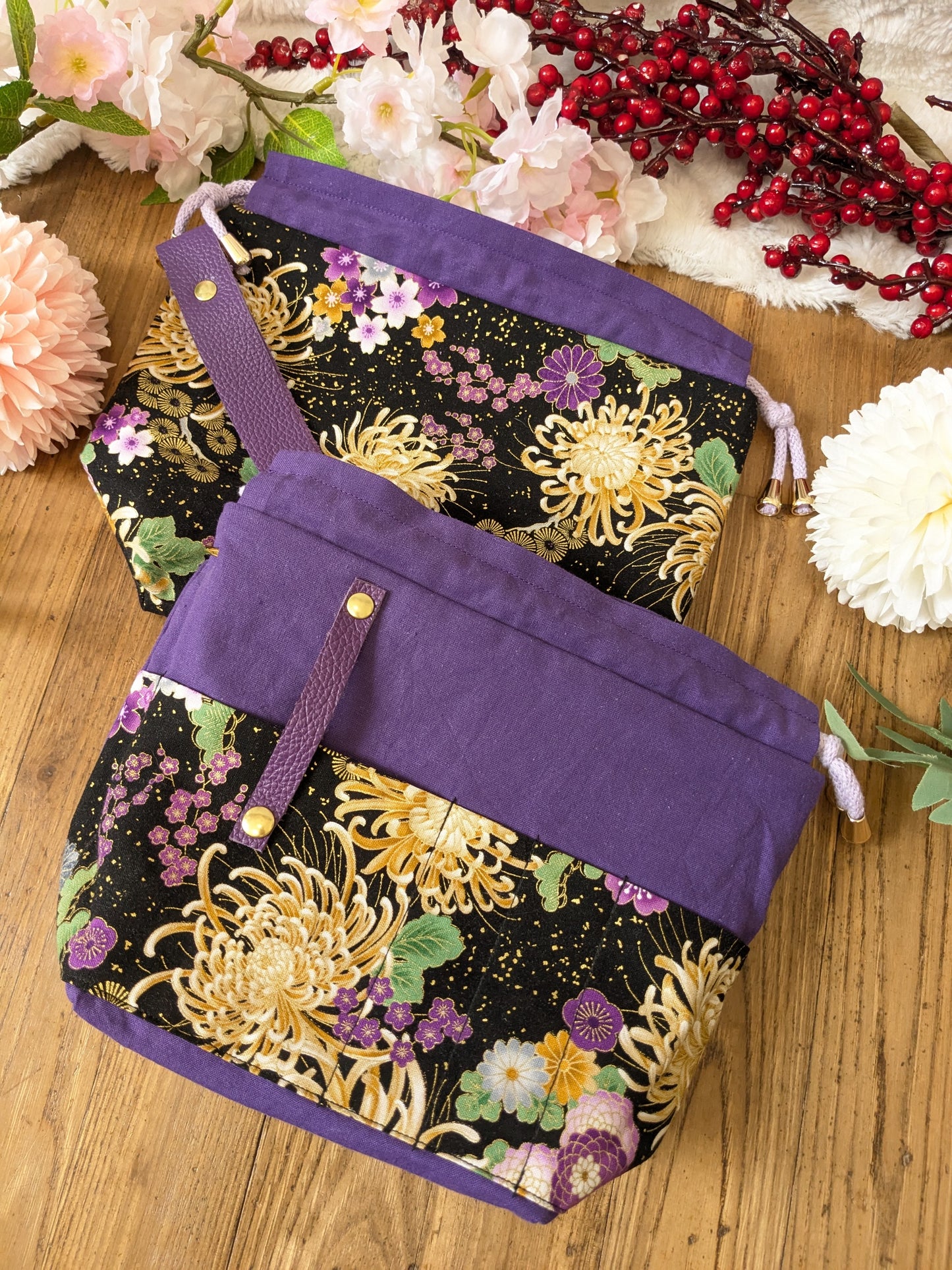 Sac à projet "Chrysanthèmes"