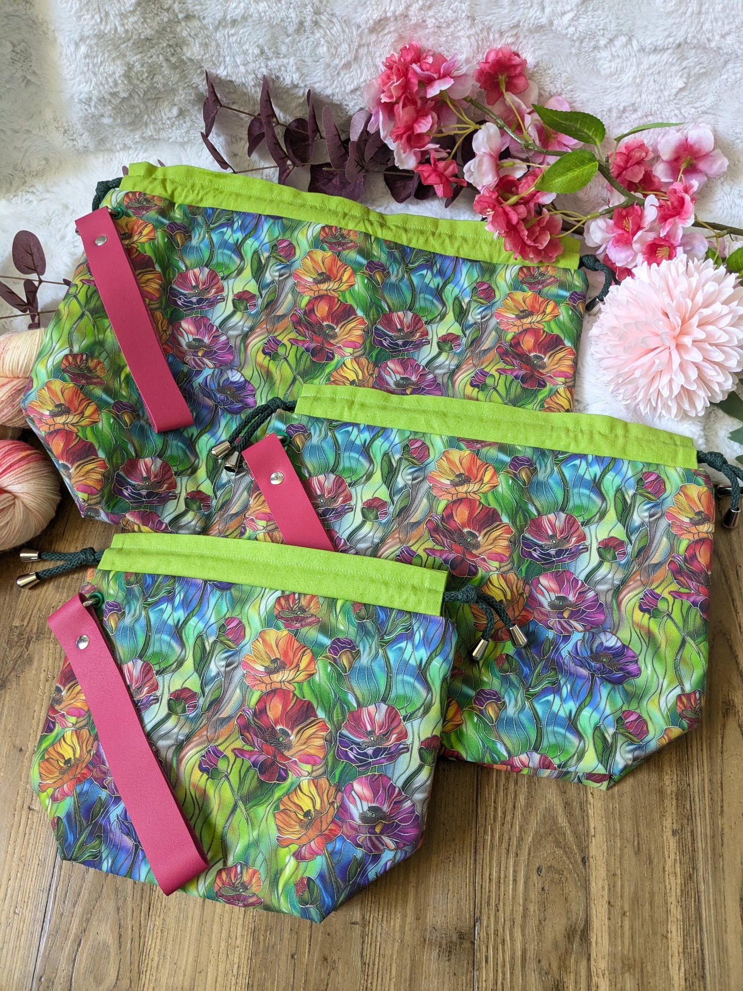Sac à projet Basic "Vitrail fleurs des champs"