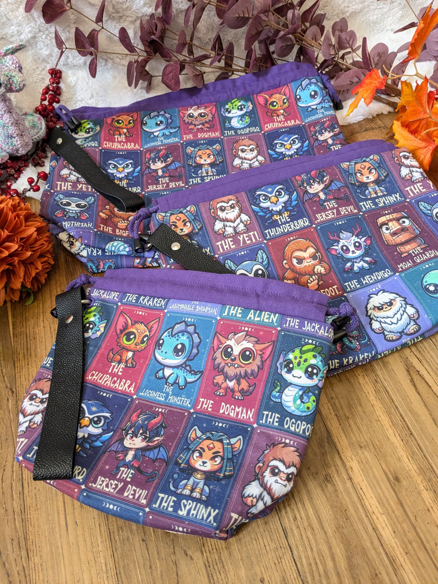 Sac à projet "Cute cryptids"