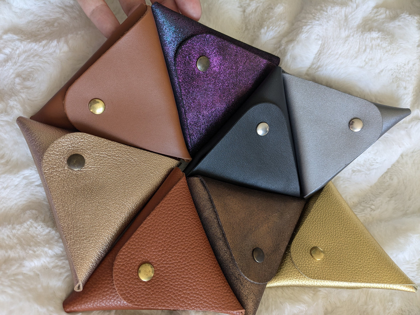 Pochette en cuir pour petits accessoires