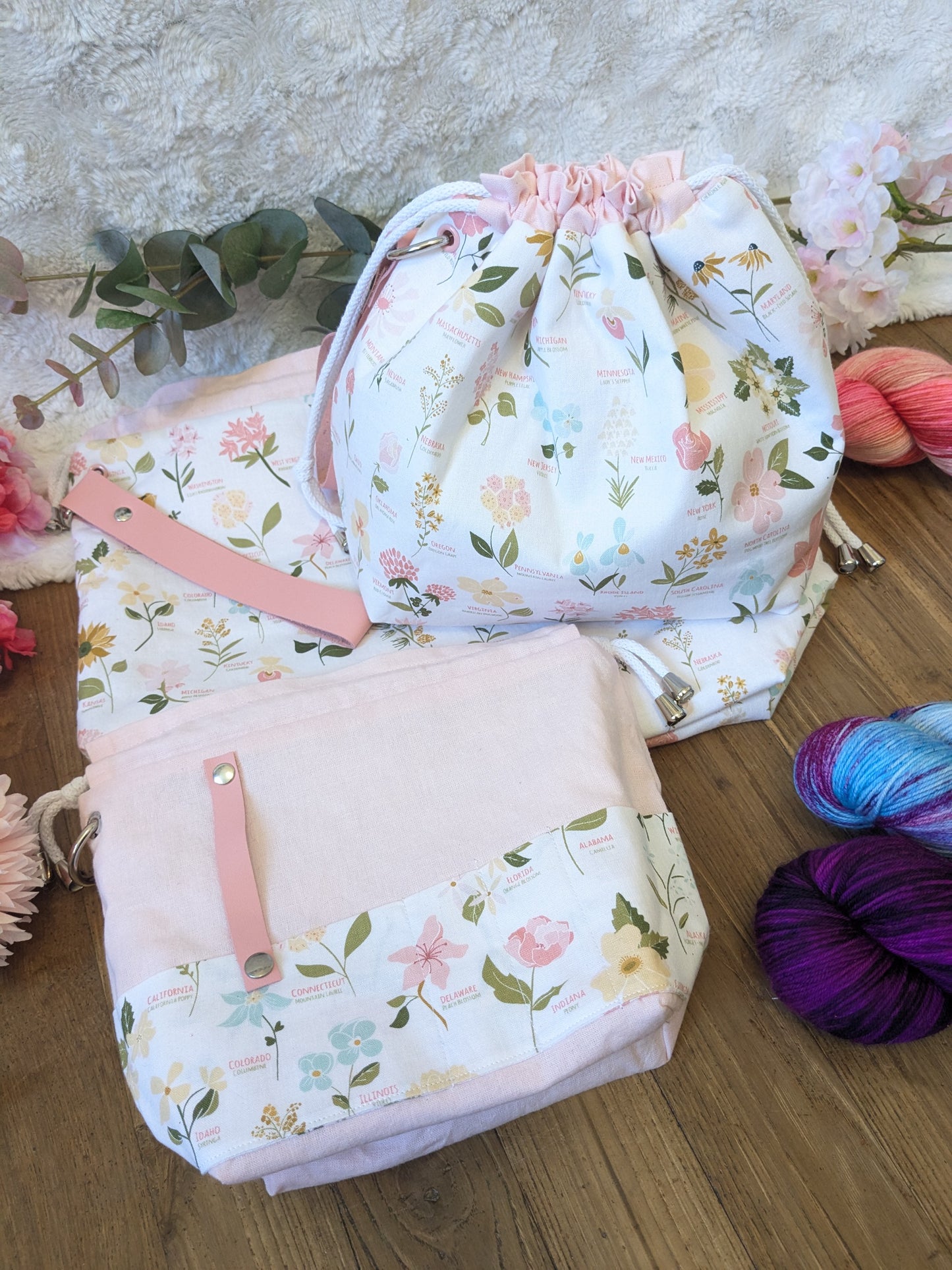 Sac à projet Basic "American flower"