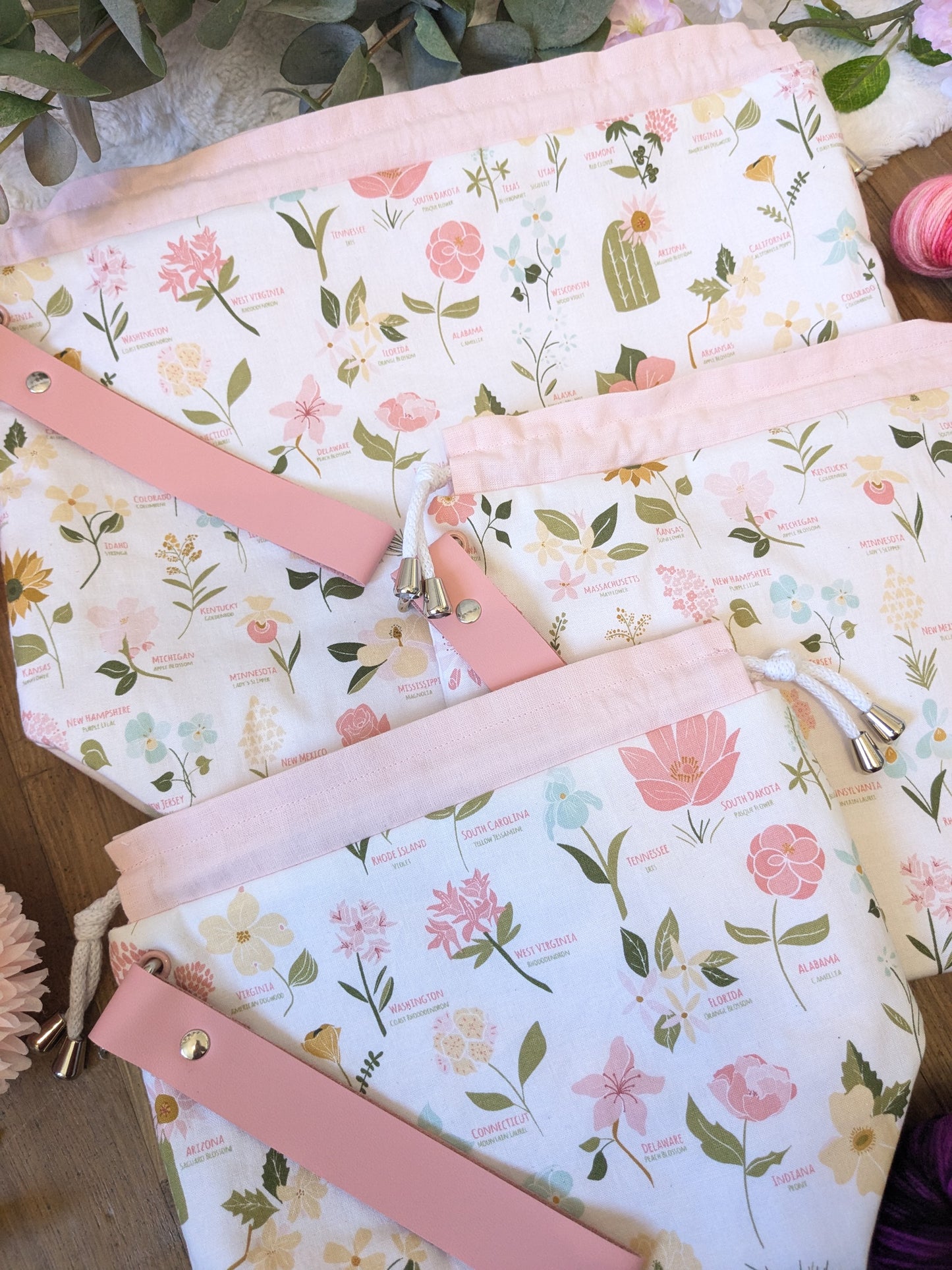 Sac à projet Basic "American flower"
