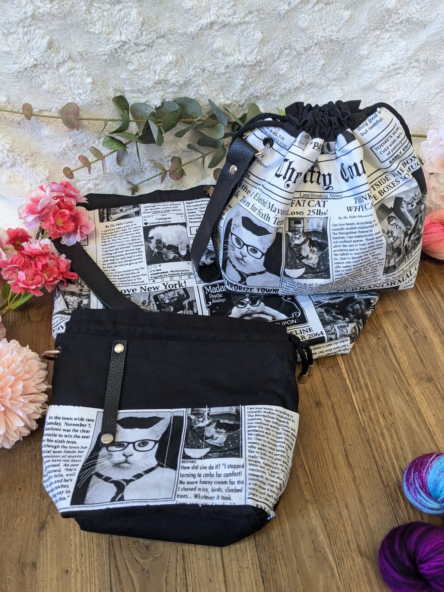 Sac à projet Basic "Journal des chats"
