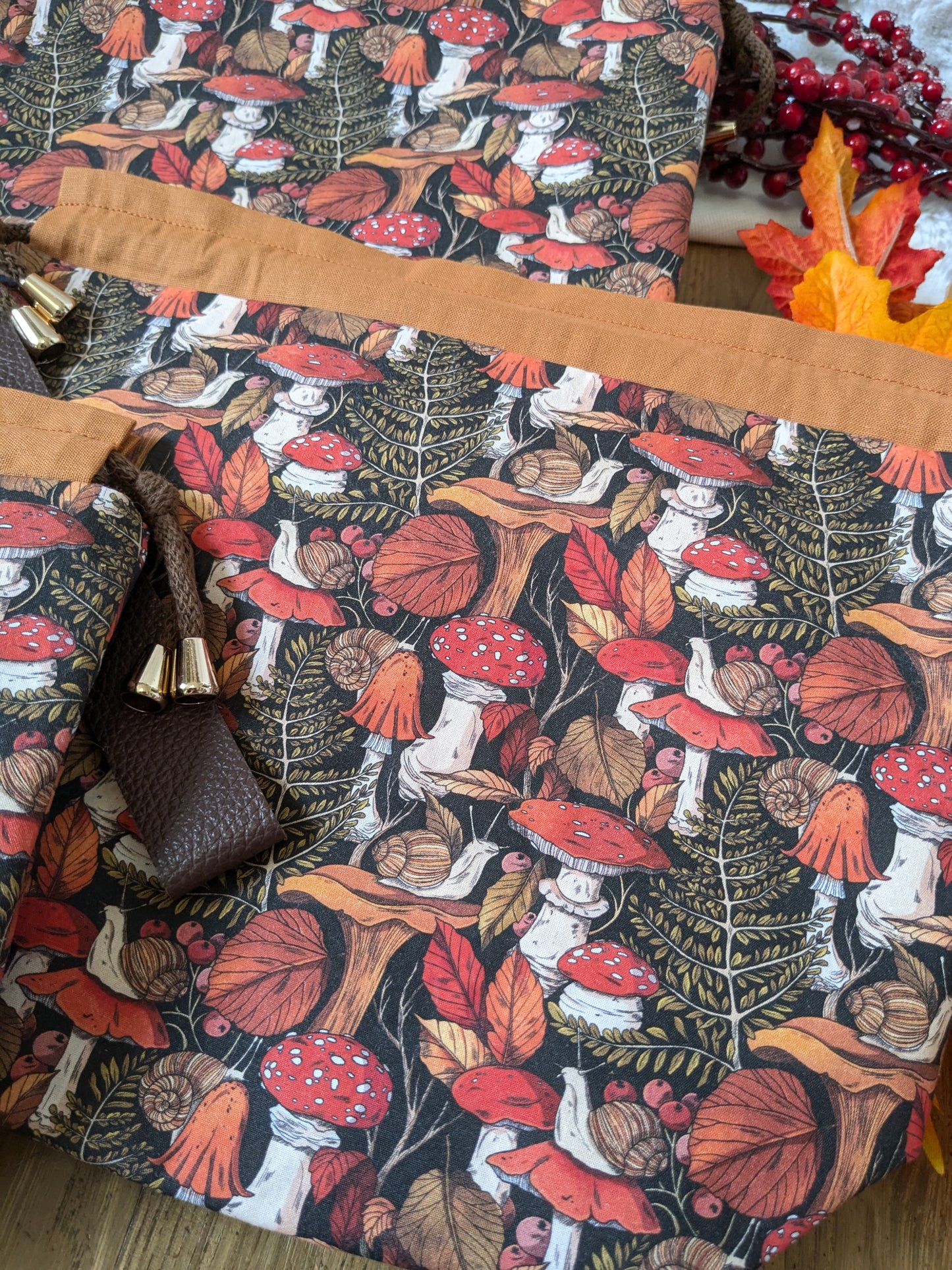 Sac à projet Basic "Les champignons de Lixy"