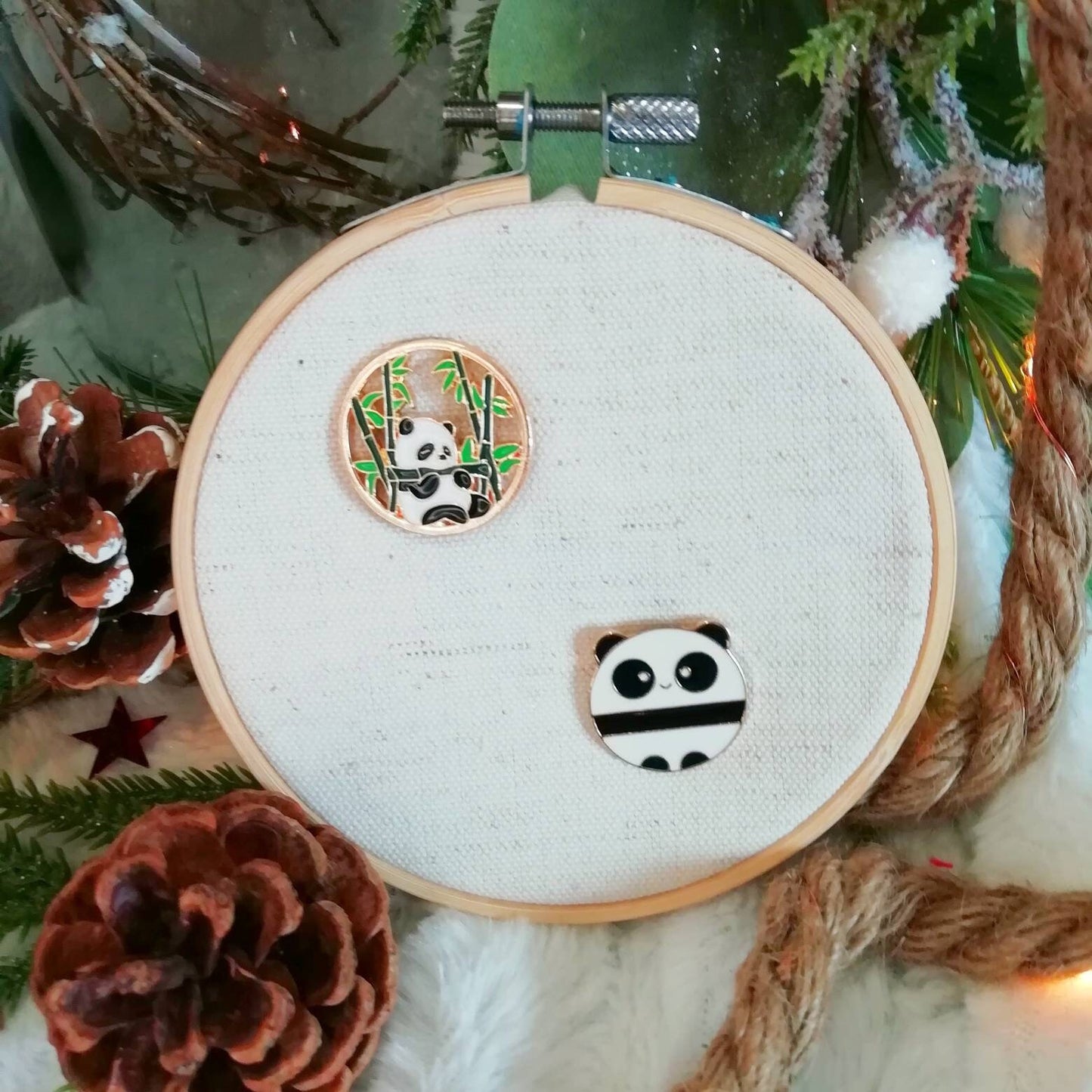 Magnetic needle holder or needle minder Panda