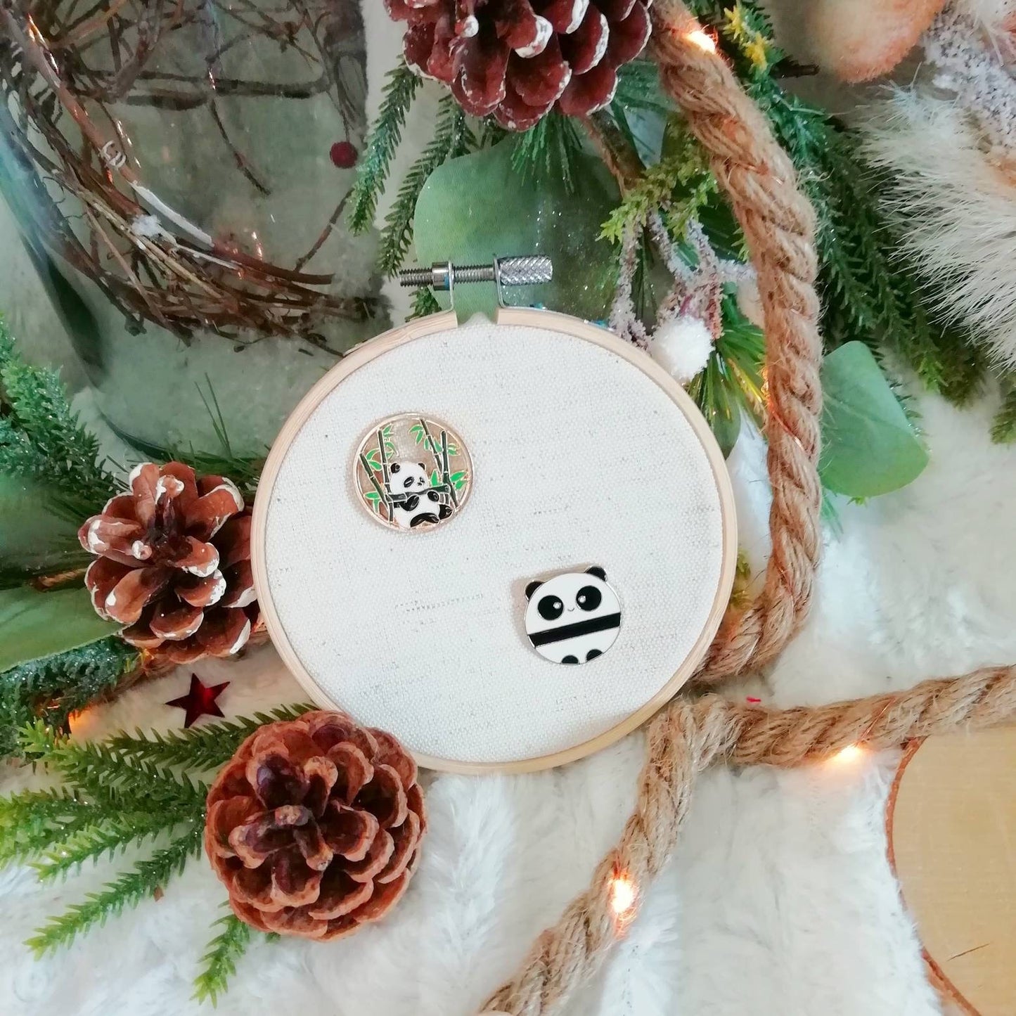 Magnetic needle holder or needle minder Panda