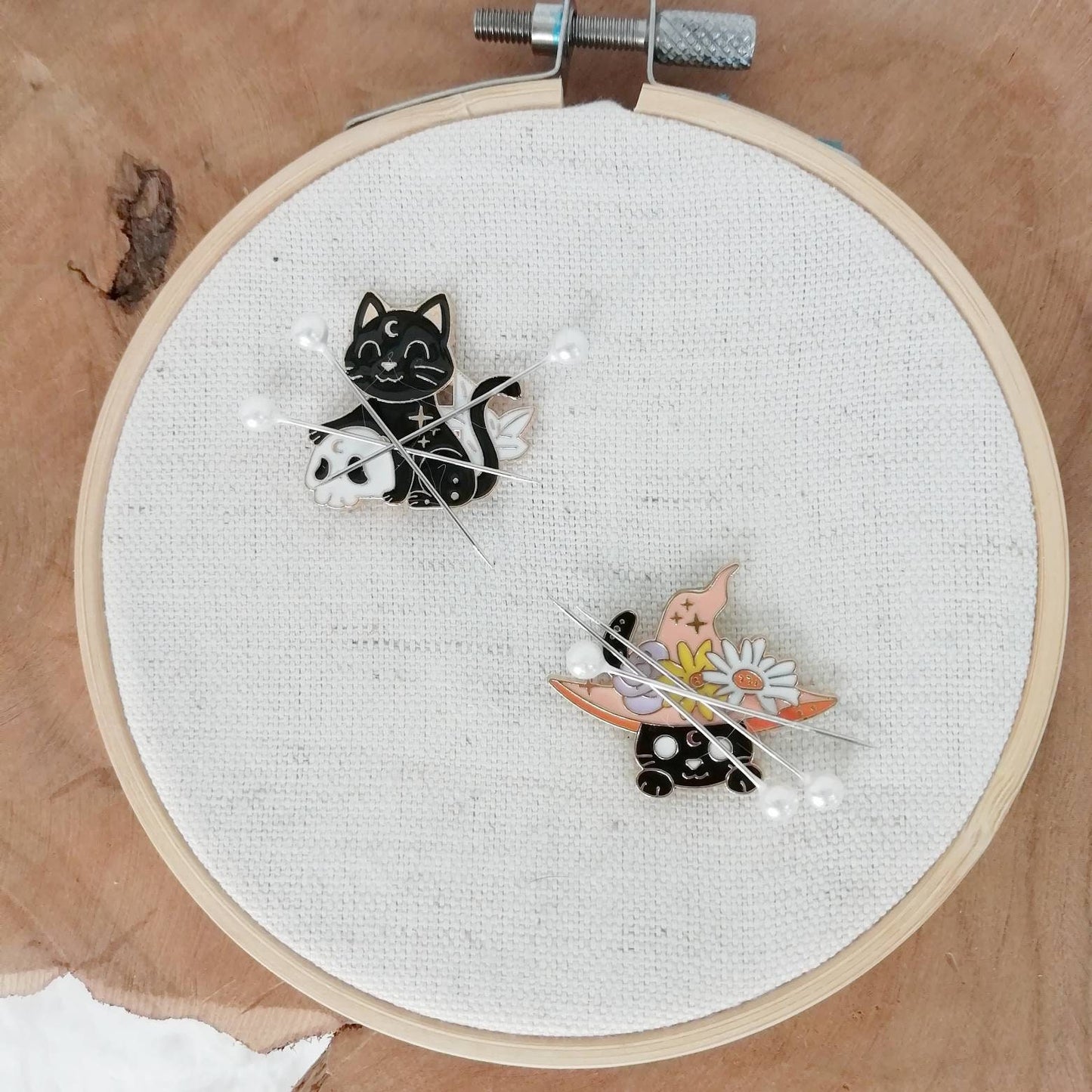 Magnetic needle holder for embroidery "Sorcerer's Hat", "Familiar"
