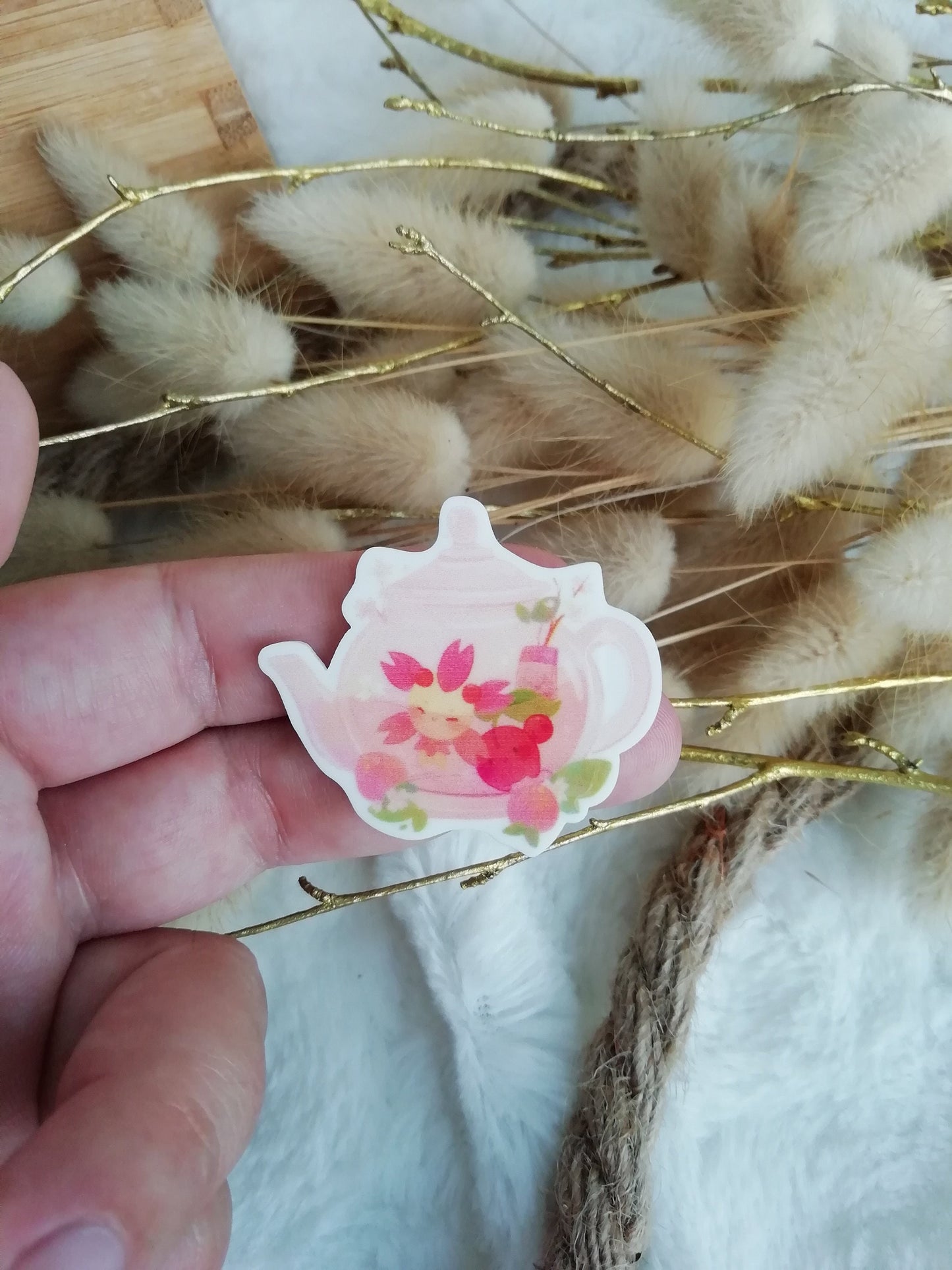 Magnetic needle holder / needle minder "Theiere sakura", "Pumpkin romance" or "Autumn terrarium"