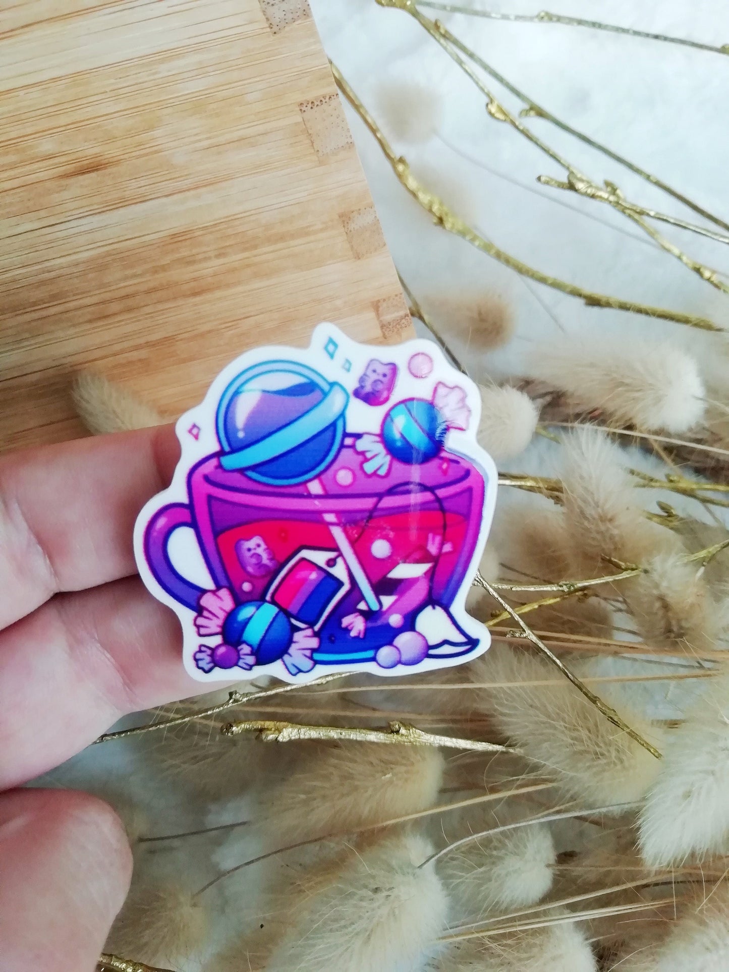 Magnetic needle holder / needle minder "Rainbow Dream", "Star Jar or "Candy Tea"