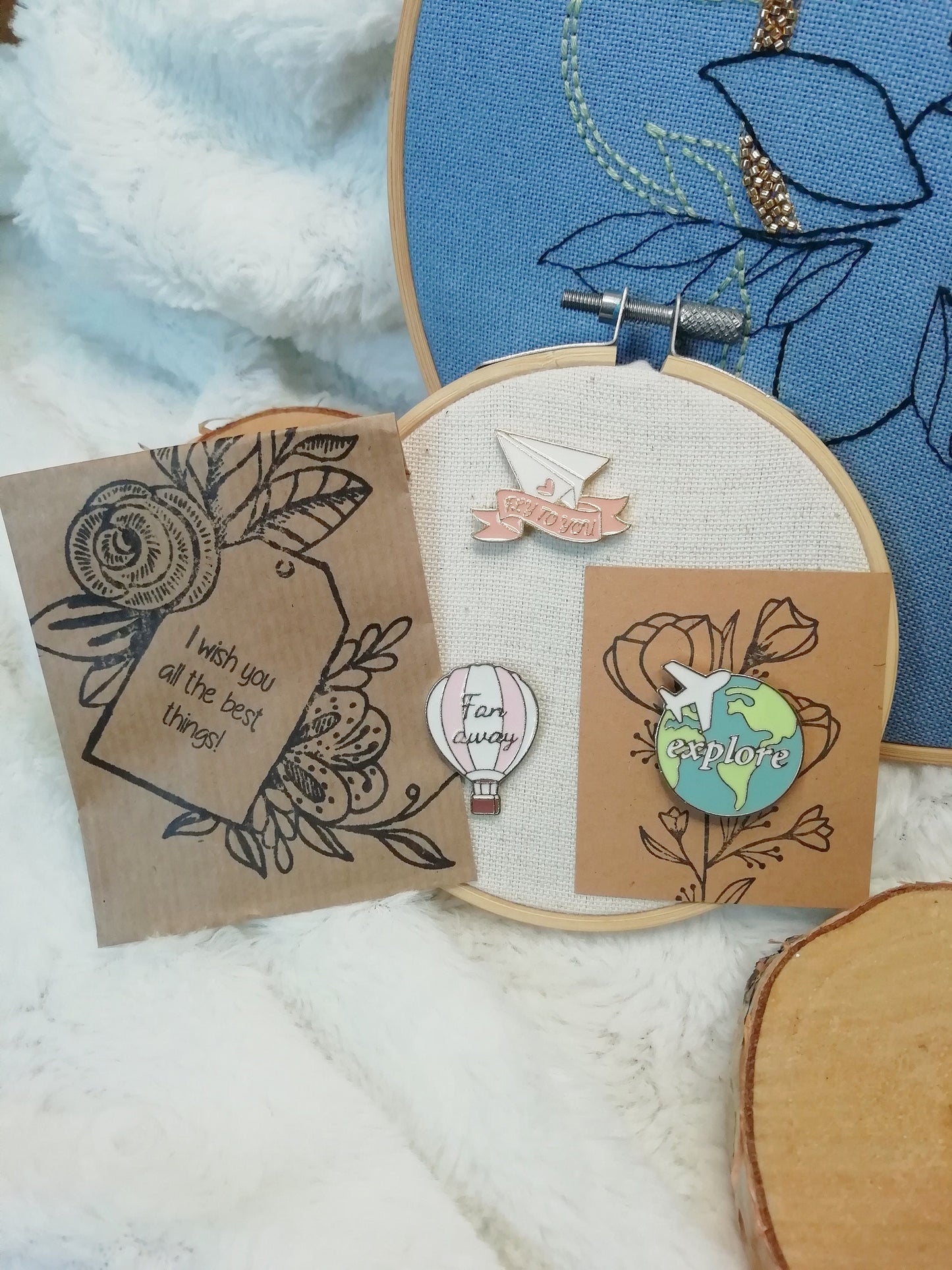 Magnetic needle holder for embroidery "Fly to you", "Far away" and "Explore"