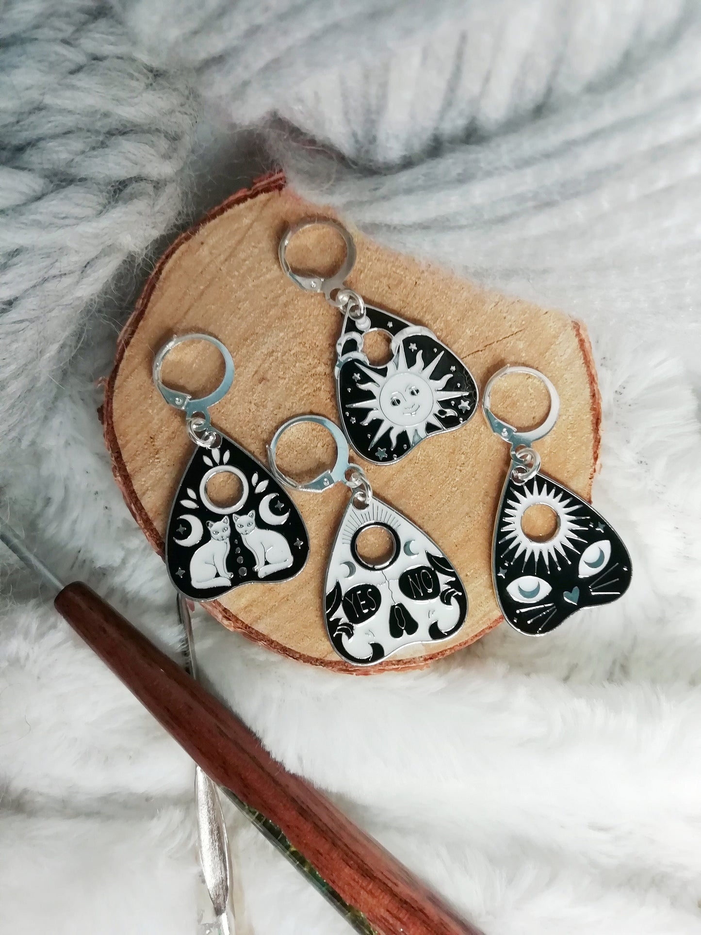Stitch marker / marqueur de maille Gouttes ouija