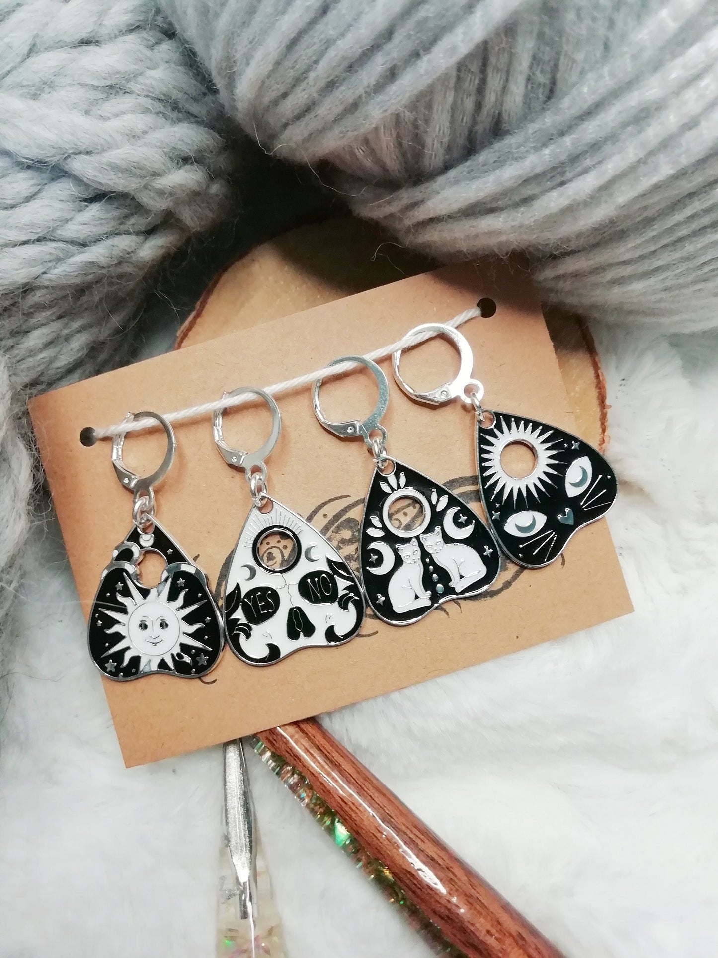 Stitch marker / marqueur de maille Gouttes ouija