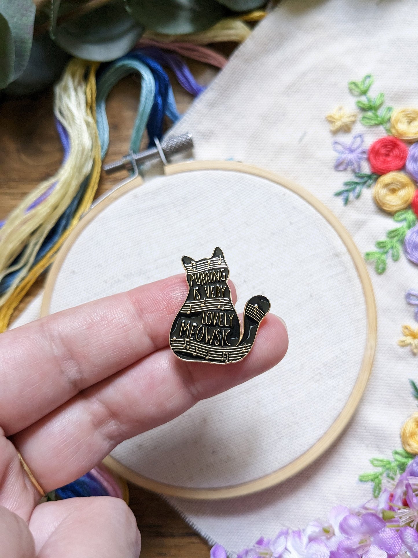 Magnetic needle holder / needle minder "Cute cat", "Cute dog", "Purring" or "Scissors"
