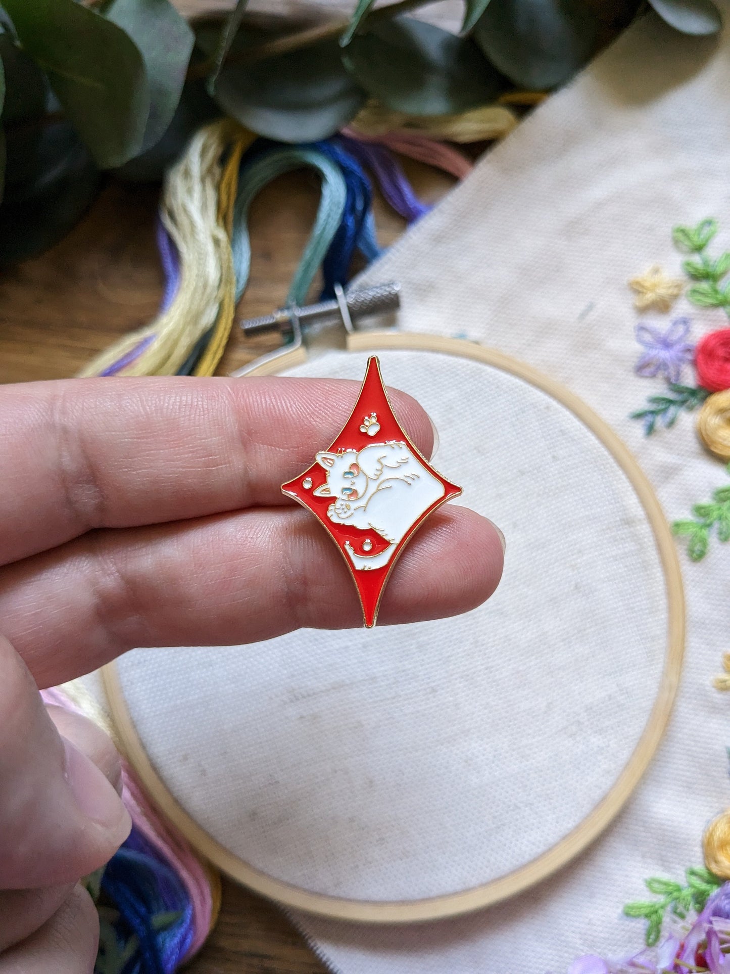 Magnetic needle holder / needle minder "Heart", "Spade", "Diamonds" or "Clover"