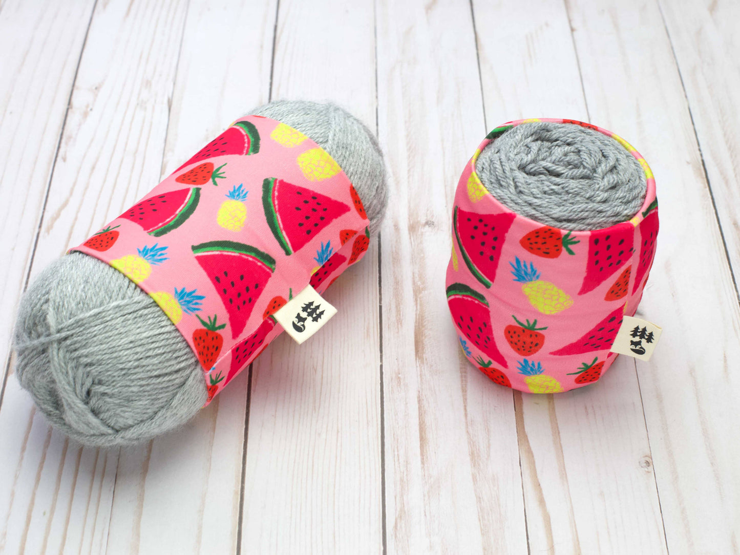 Chaussette à laine motif Pastèques