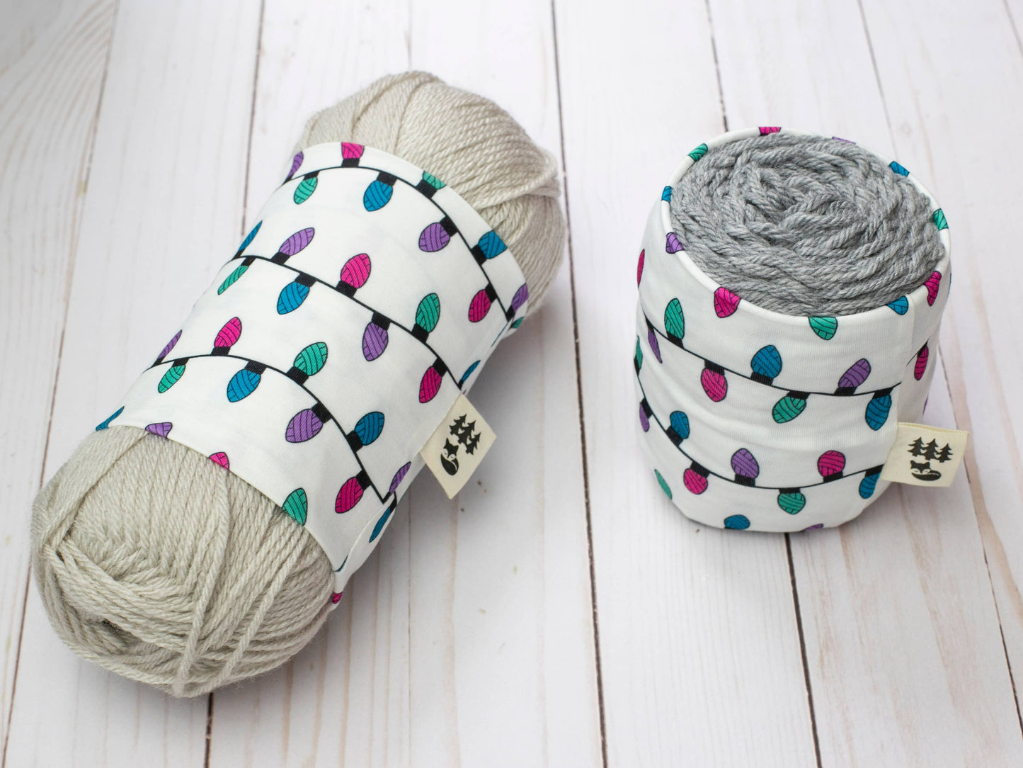 Chaussette à laine motif Guirlande festive
