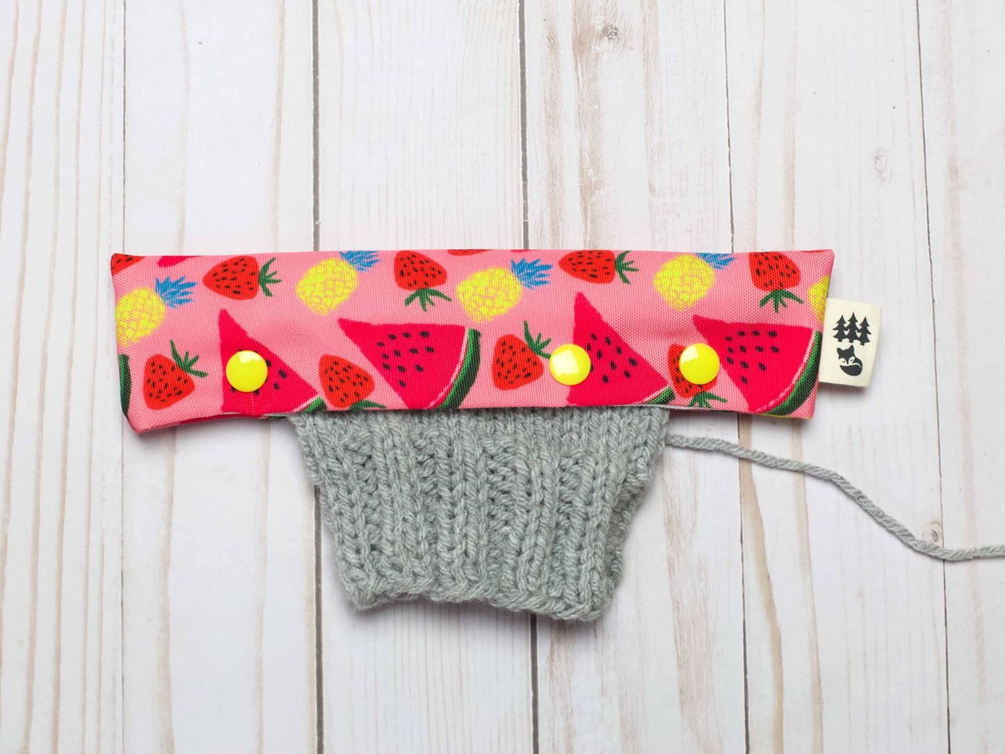 Étui pour aiguilles à chaussettes et DPN motif Pastèques