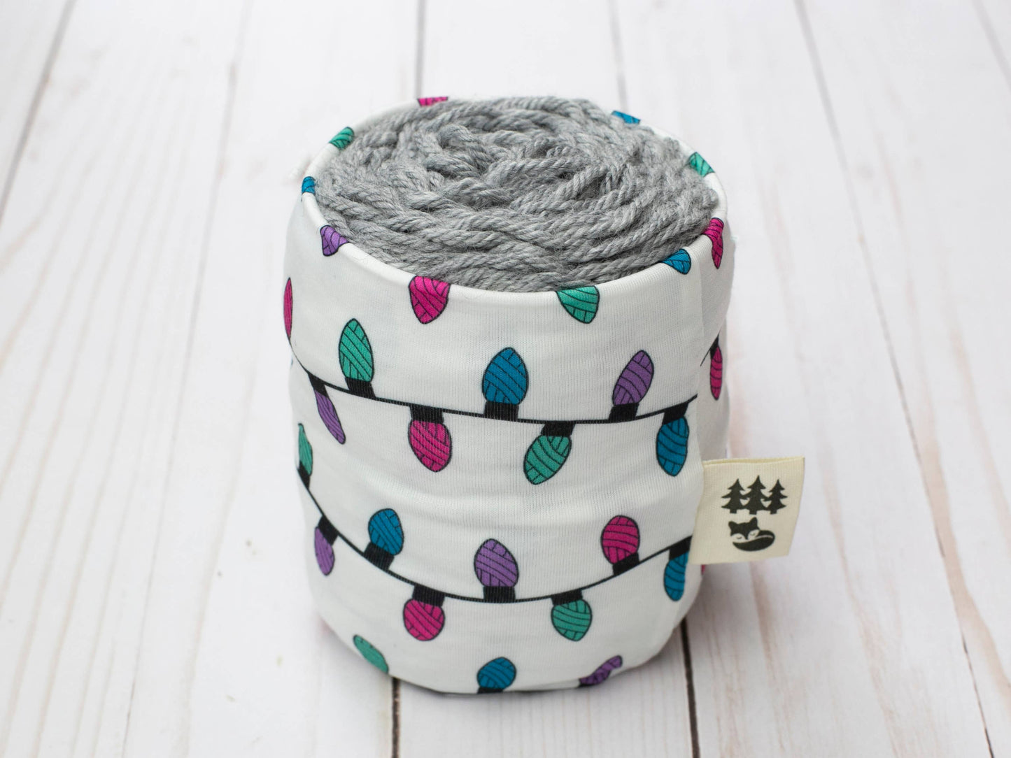 Chaussette à laine motif Guirlande festive