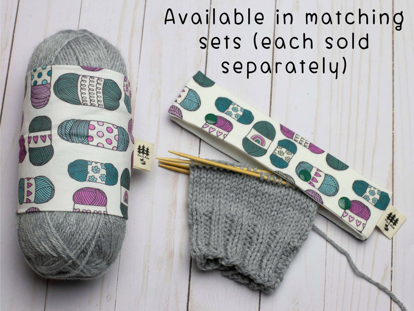 Chaussette à laine motif Pelotes