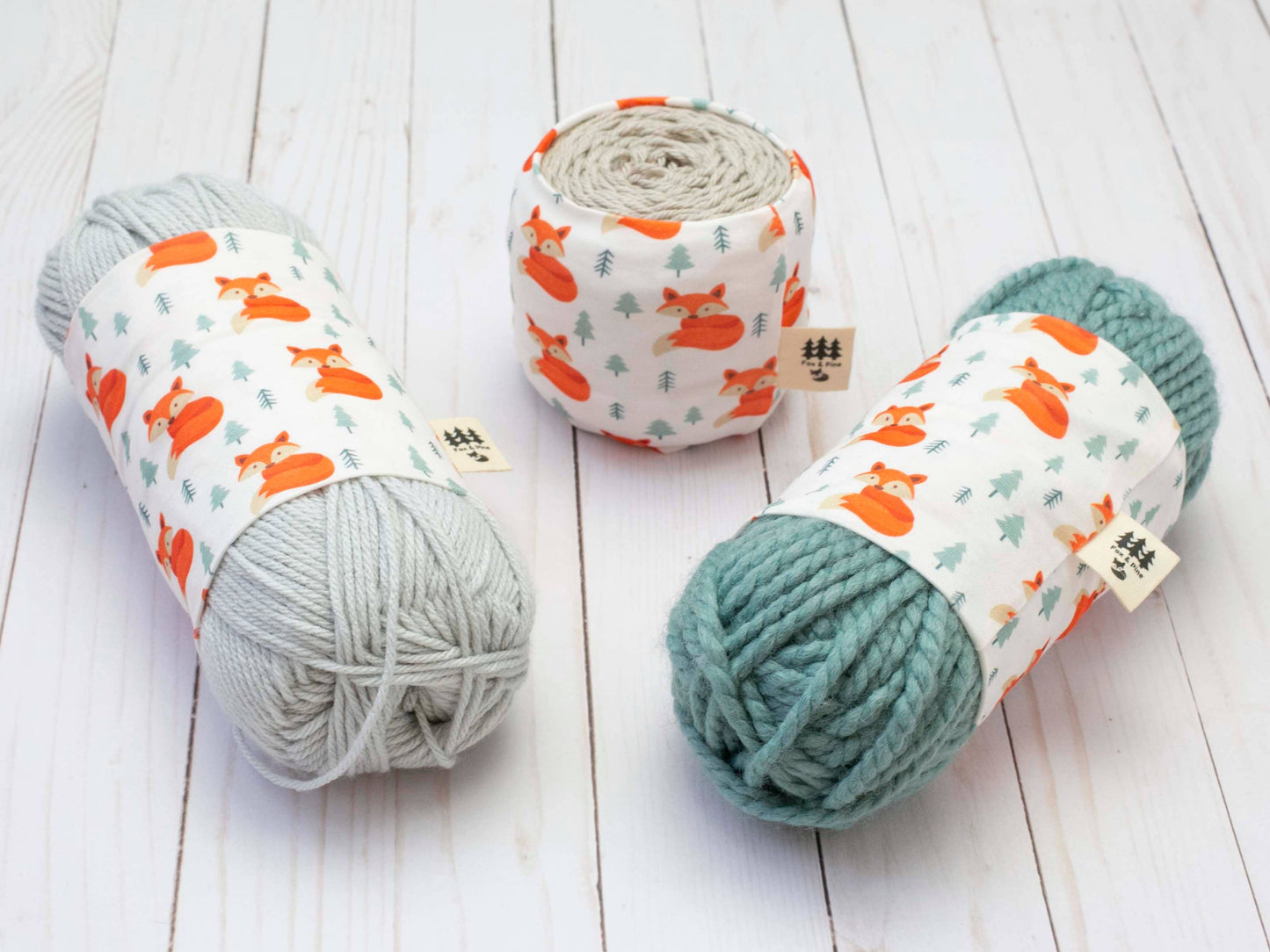 Chaussette à laine motif Adorables renards
