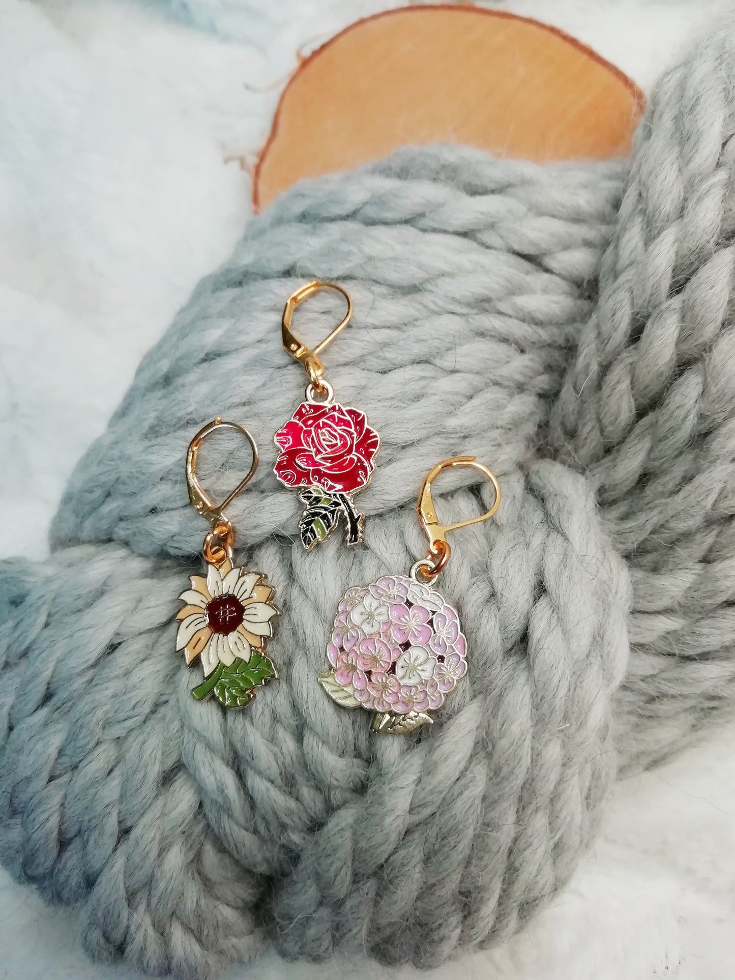 Stitch marker / stitch marker Garden in bloom