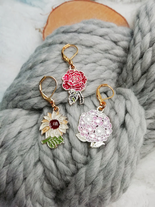 Stitch marker / stitch marker Garden in bloom