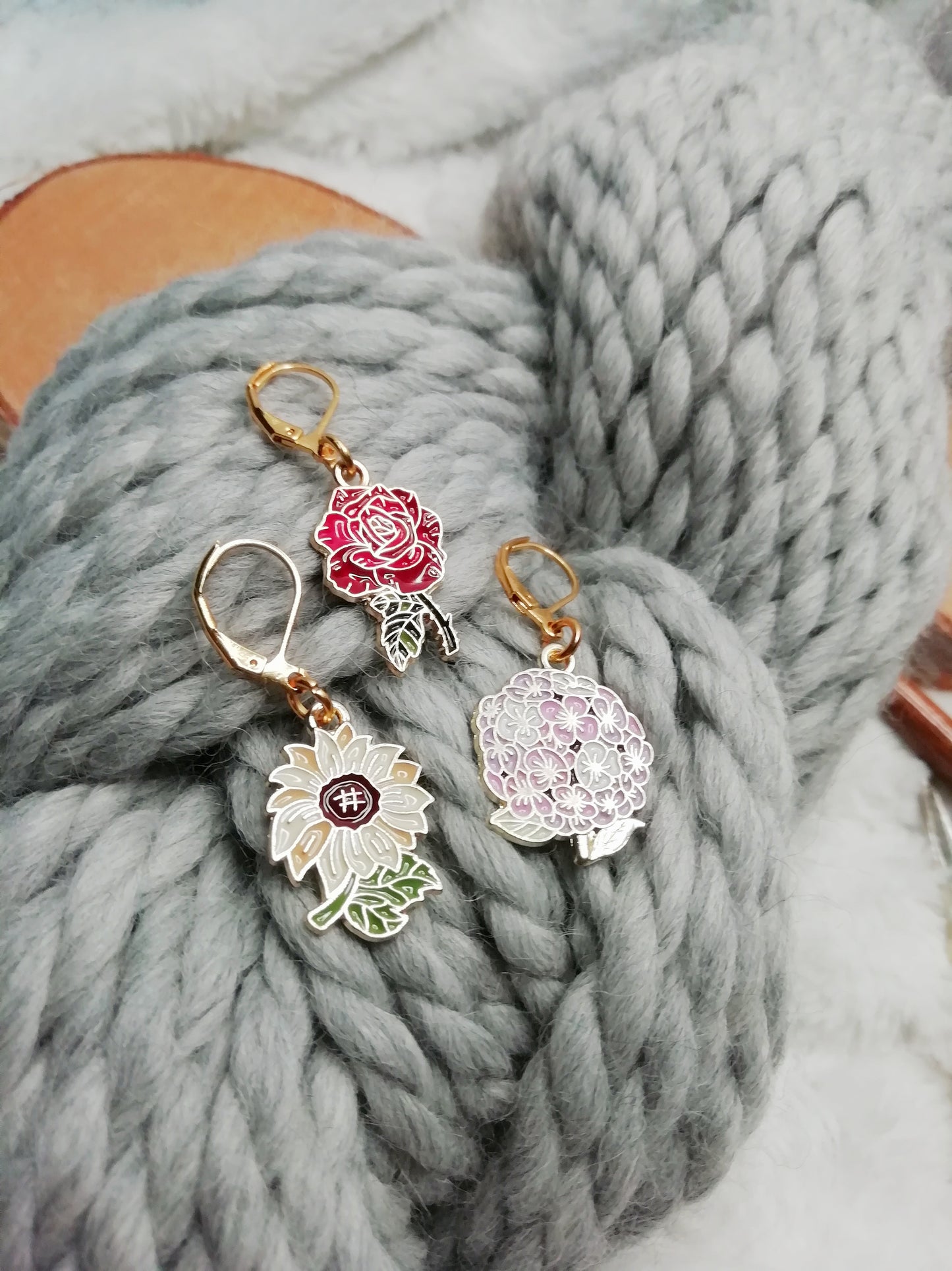 Stitch marker / stitch marker Garden in bloom