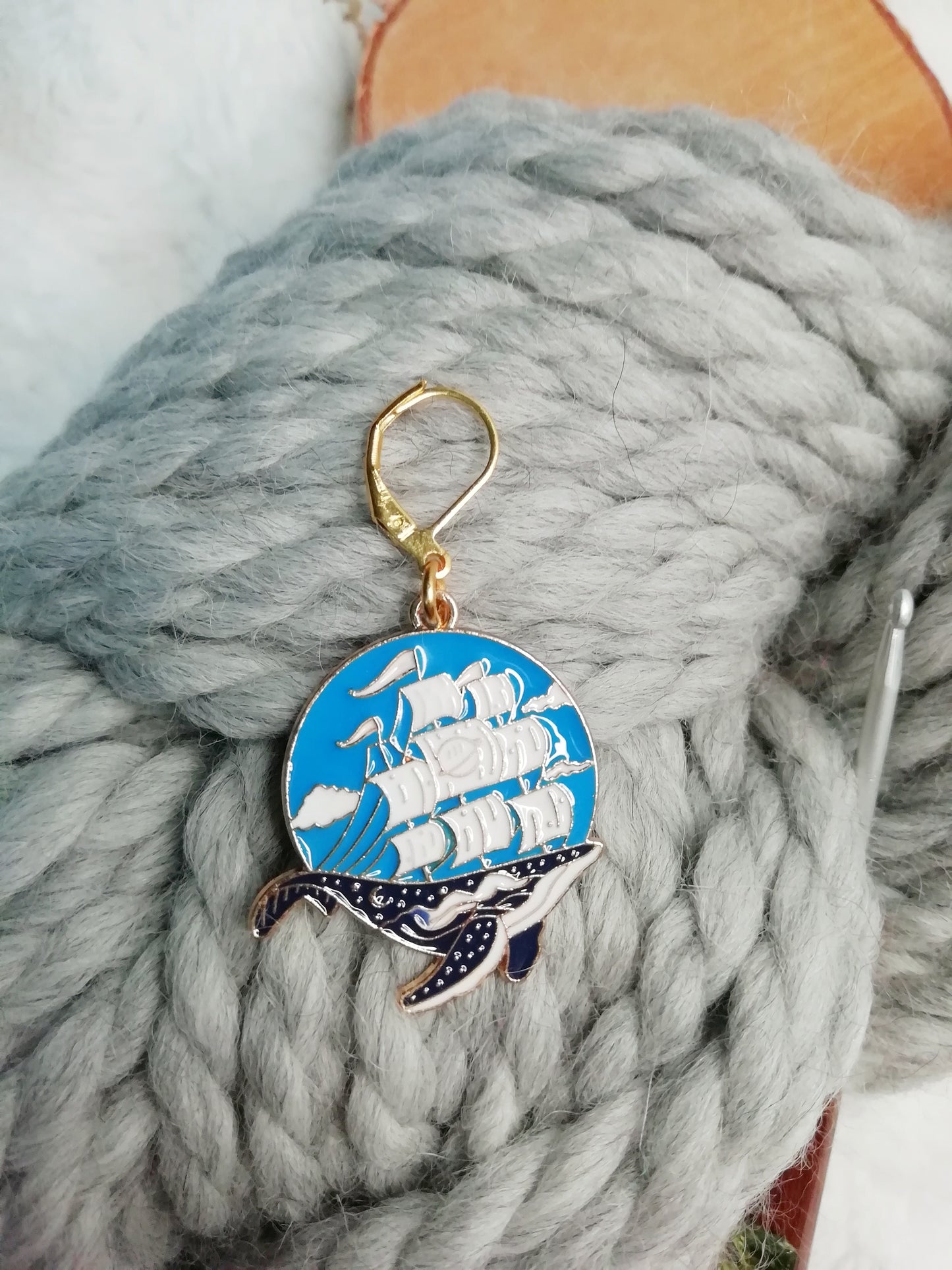 Stitch marker / marqueur de mailles Save the Whales