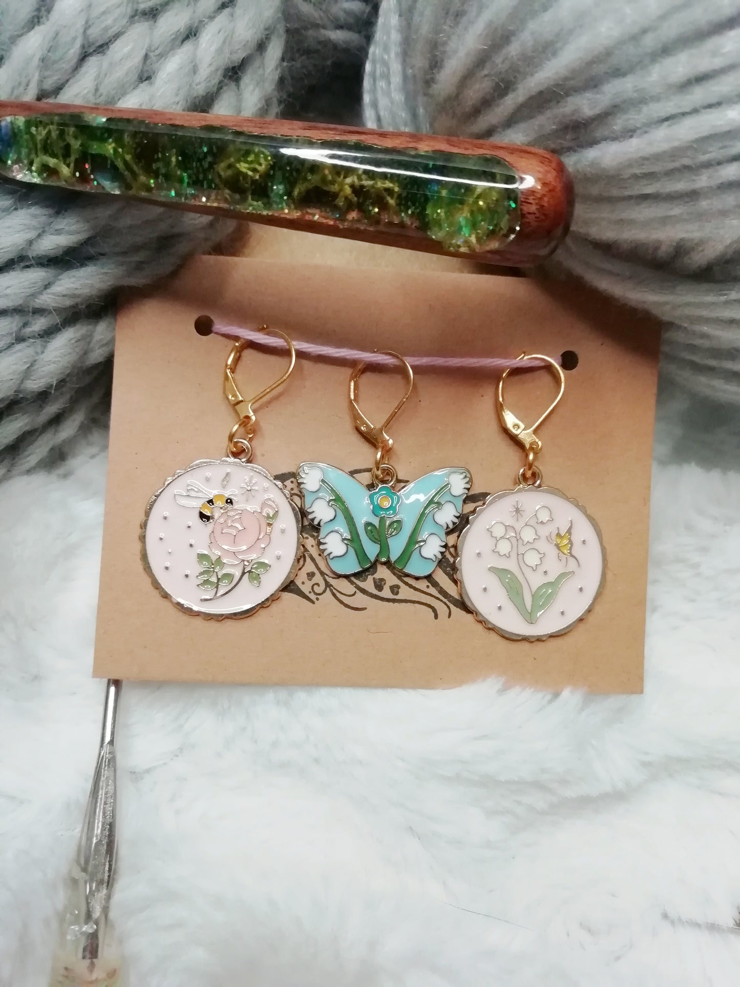 Stitch marker / stitch marker Floral ballad