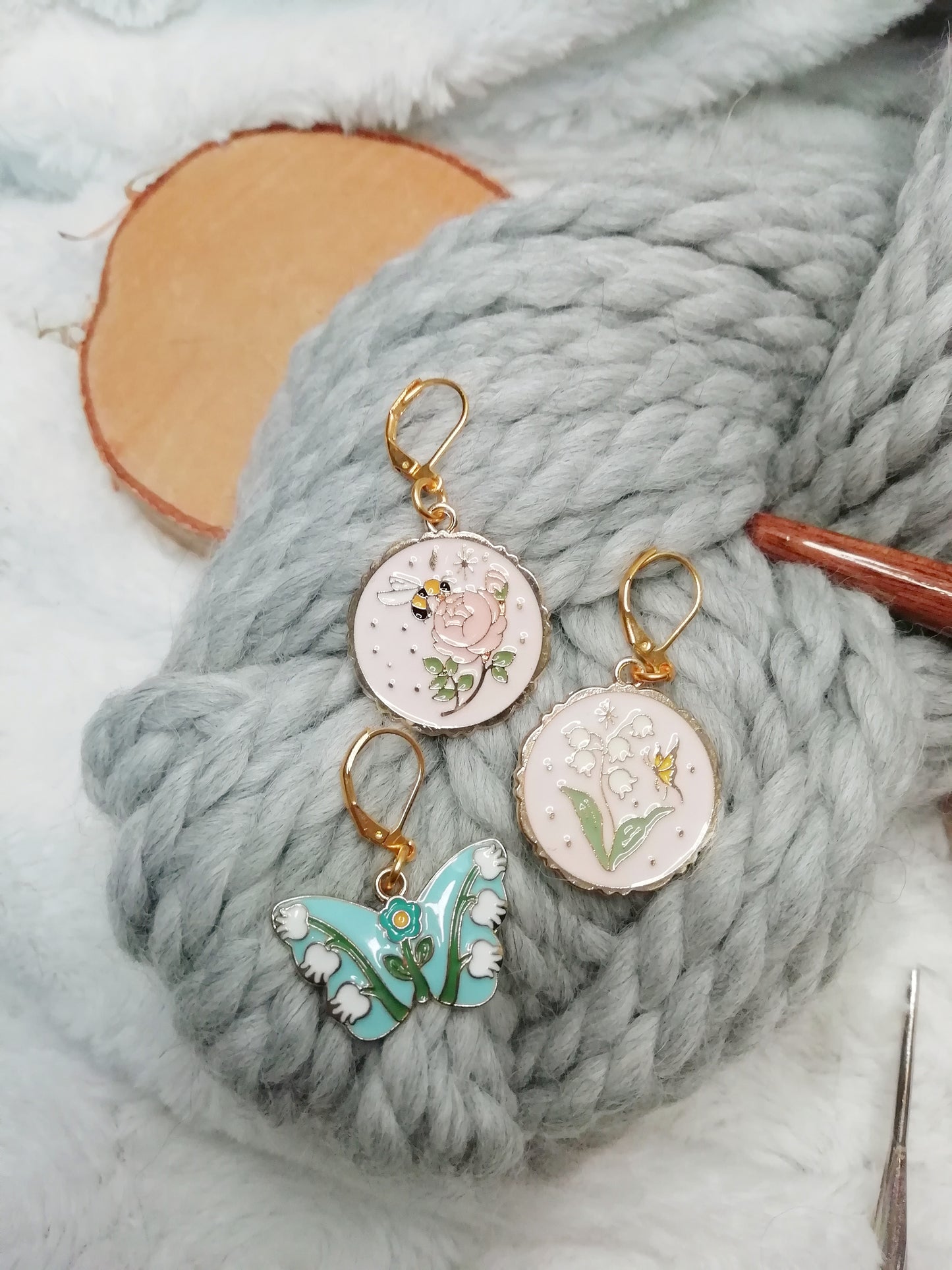 Stitch marker / stitch marker Floral ballad