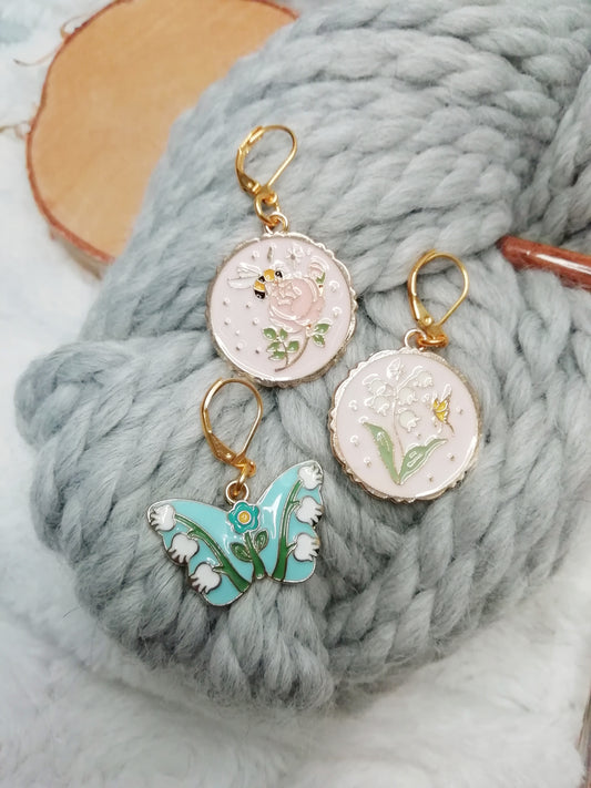 Stitch marker / stitch marker Floral ballad