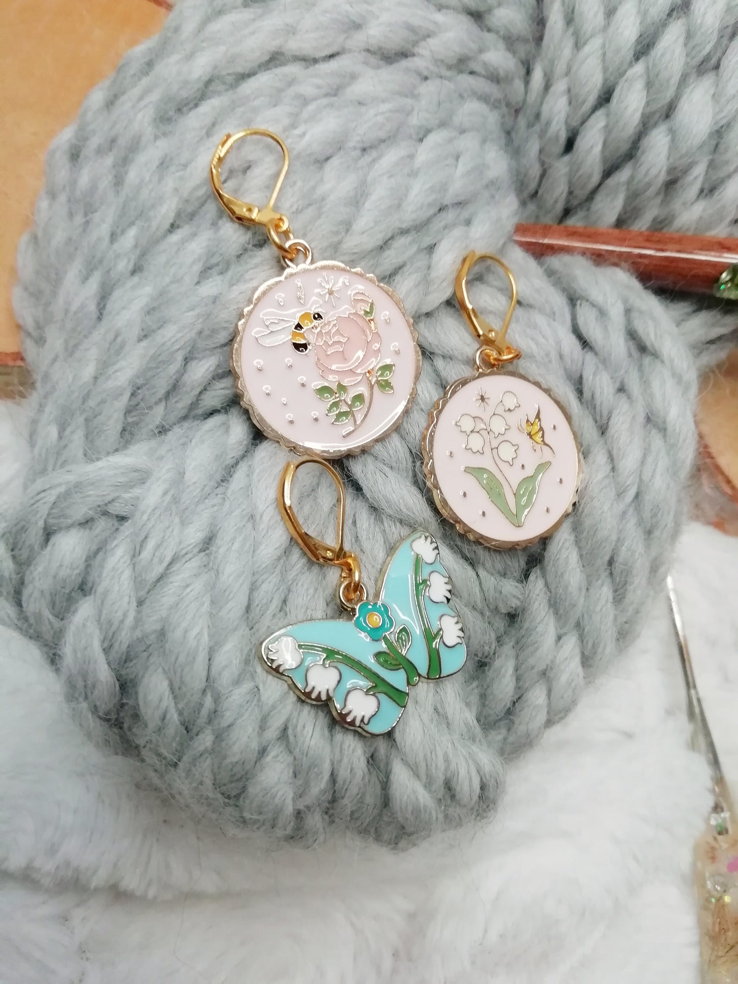 Stitch marker / stitch marker Floral ballad