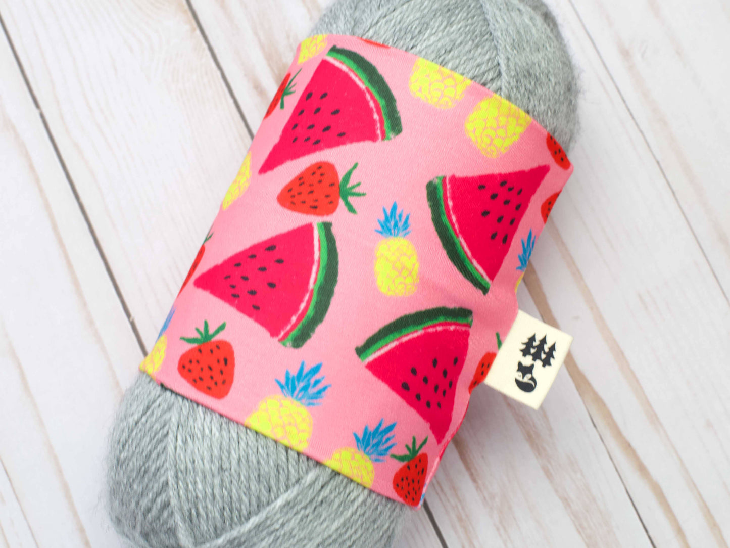 Chaussette à laine motif Pastèques