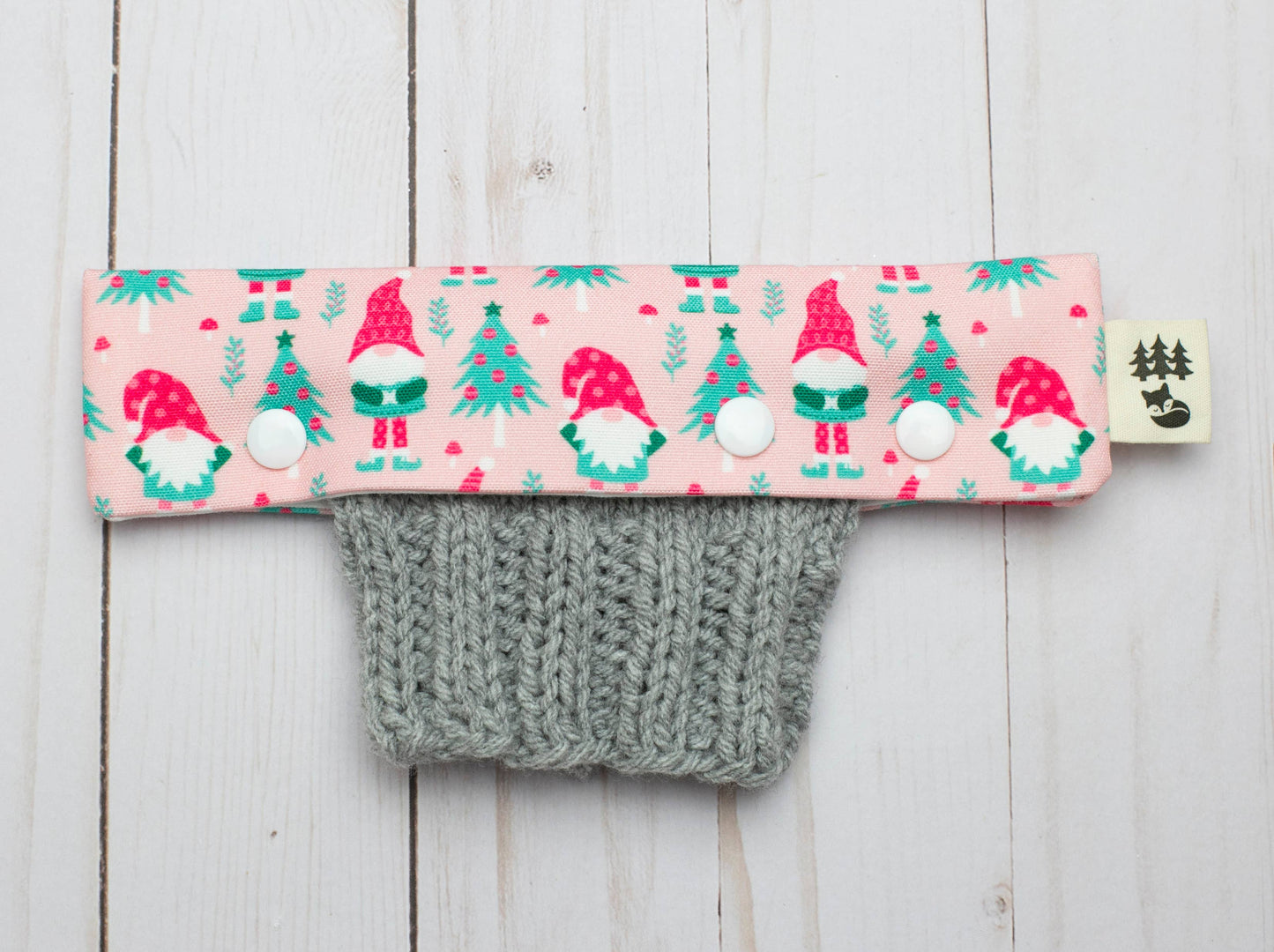 Etui DPN et aiguilles à chaussettes "Gnome festif"