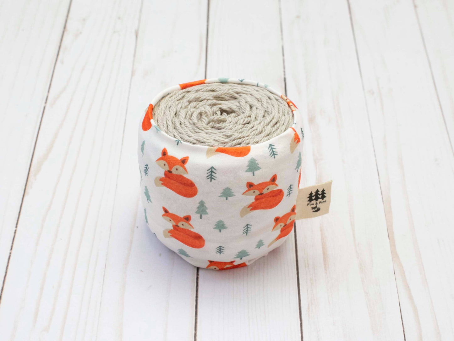 Chaussette à laine motif Adorables renards