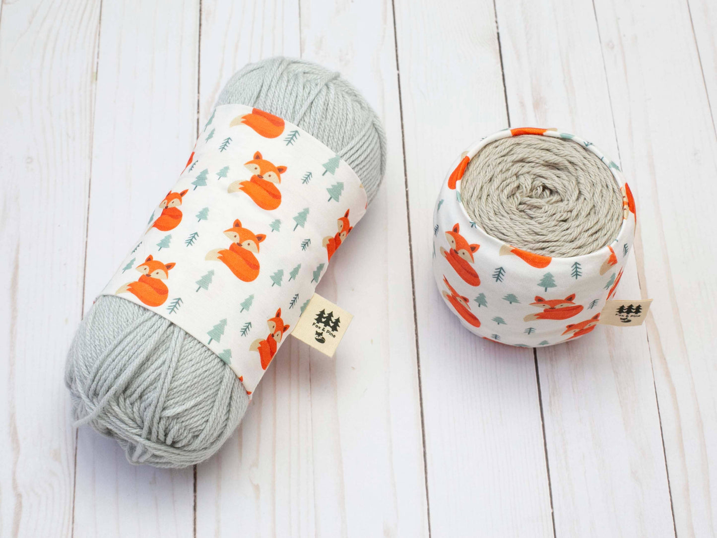 Chaussette à laine motif Adorables renards