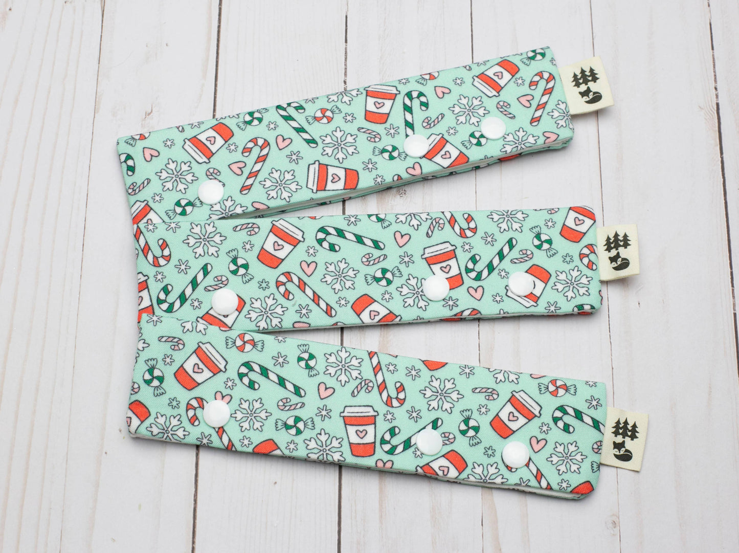 Étui pour aiguilles à chaussettes et DPN, motif Joyeux Noël