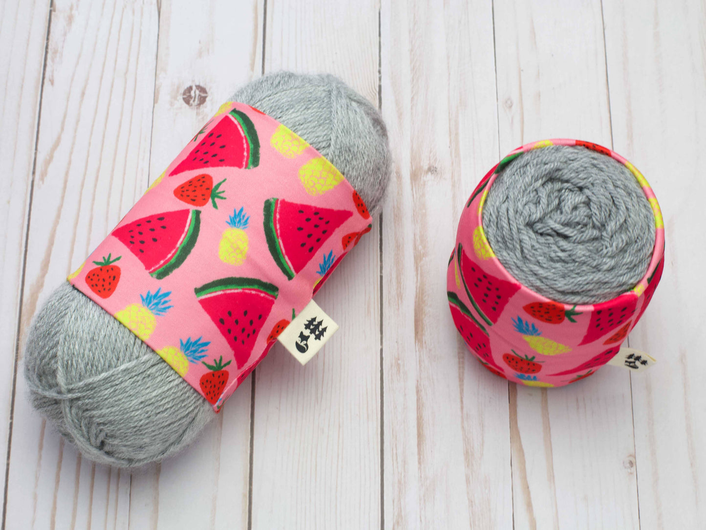 Chaussette à laine motif Pastèques