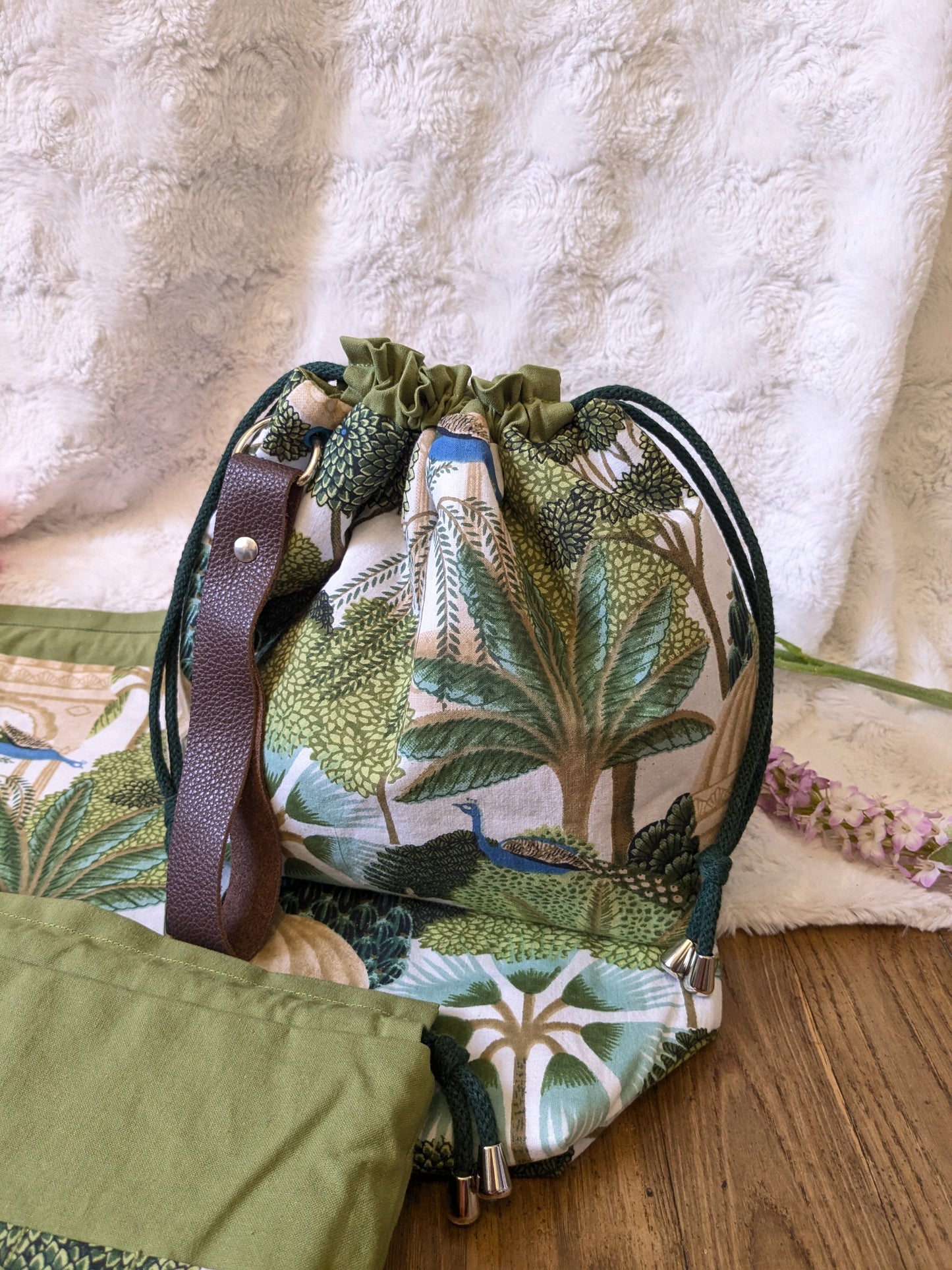 Sac à projet "Jardin des paons"