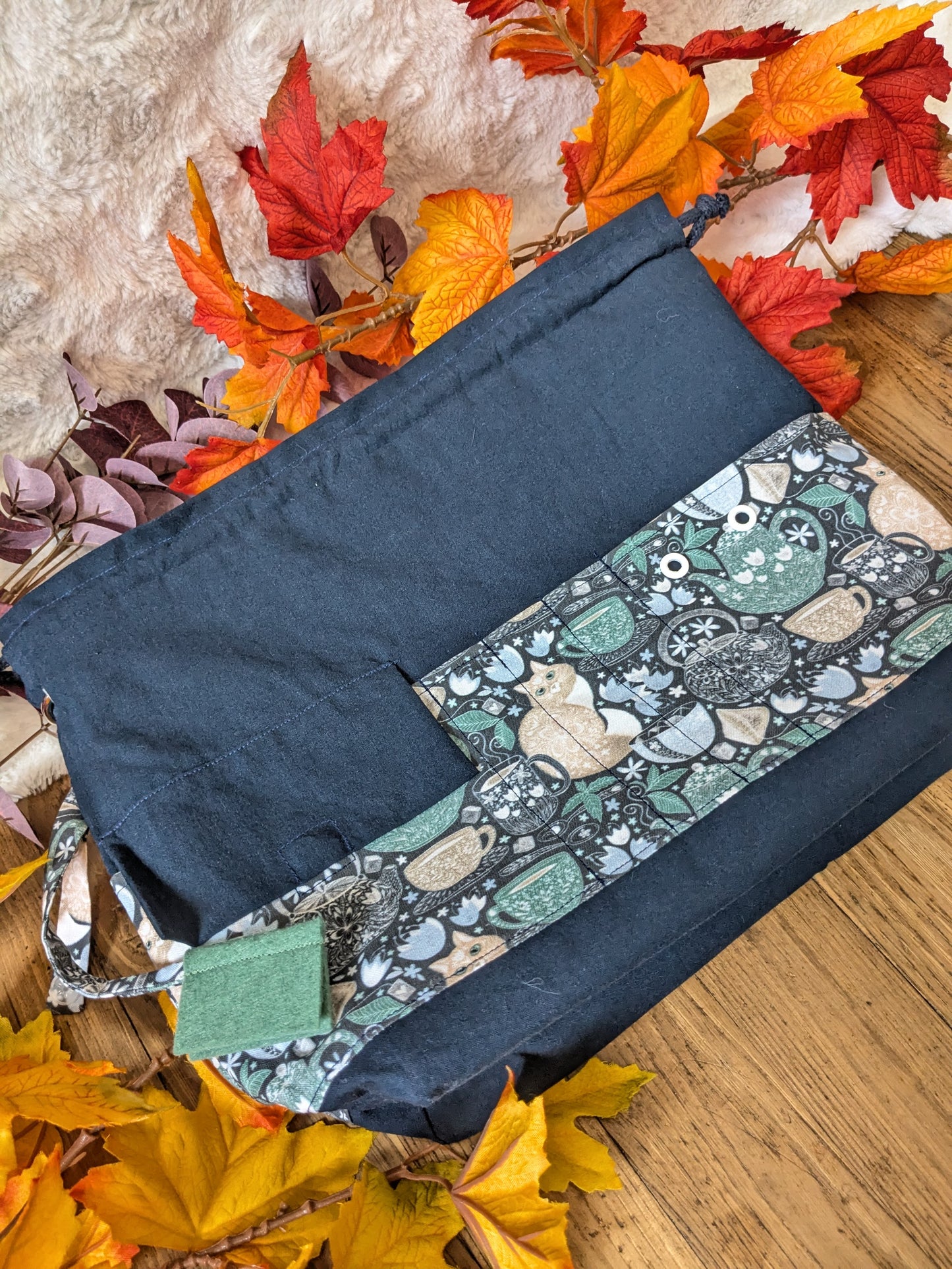 Sac à projet Optimo "Cosy cat"