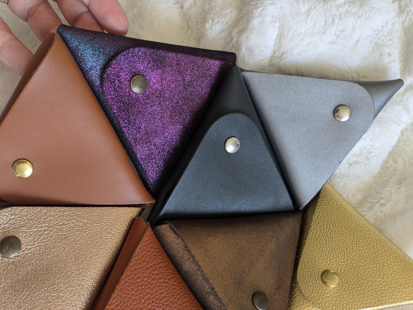 Pochette en cuir pour petits accessoires