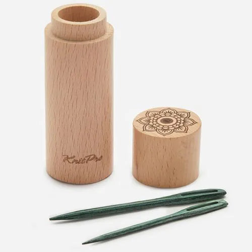 Set de 4 aiguilles en bois et tube de rangement Mindful Knitpro