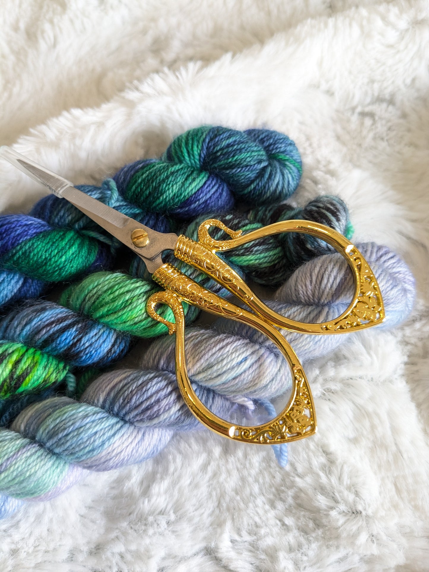 Ciseaux de broderie doré Arabesques