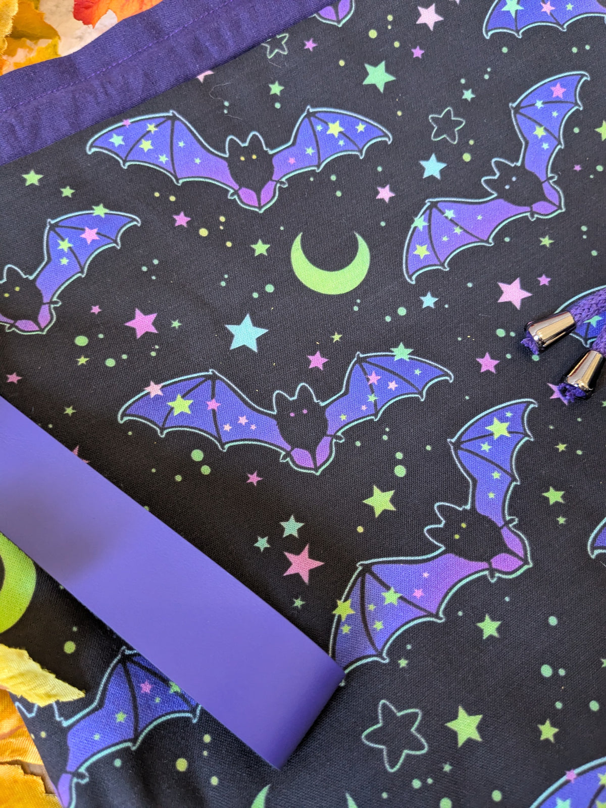 Sac à projet "Bats and moon"