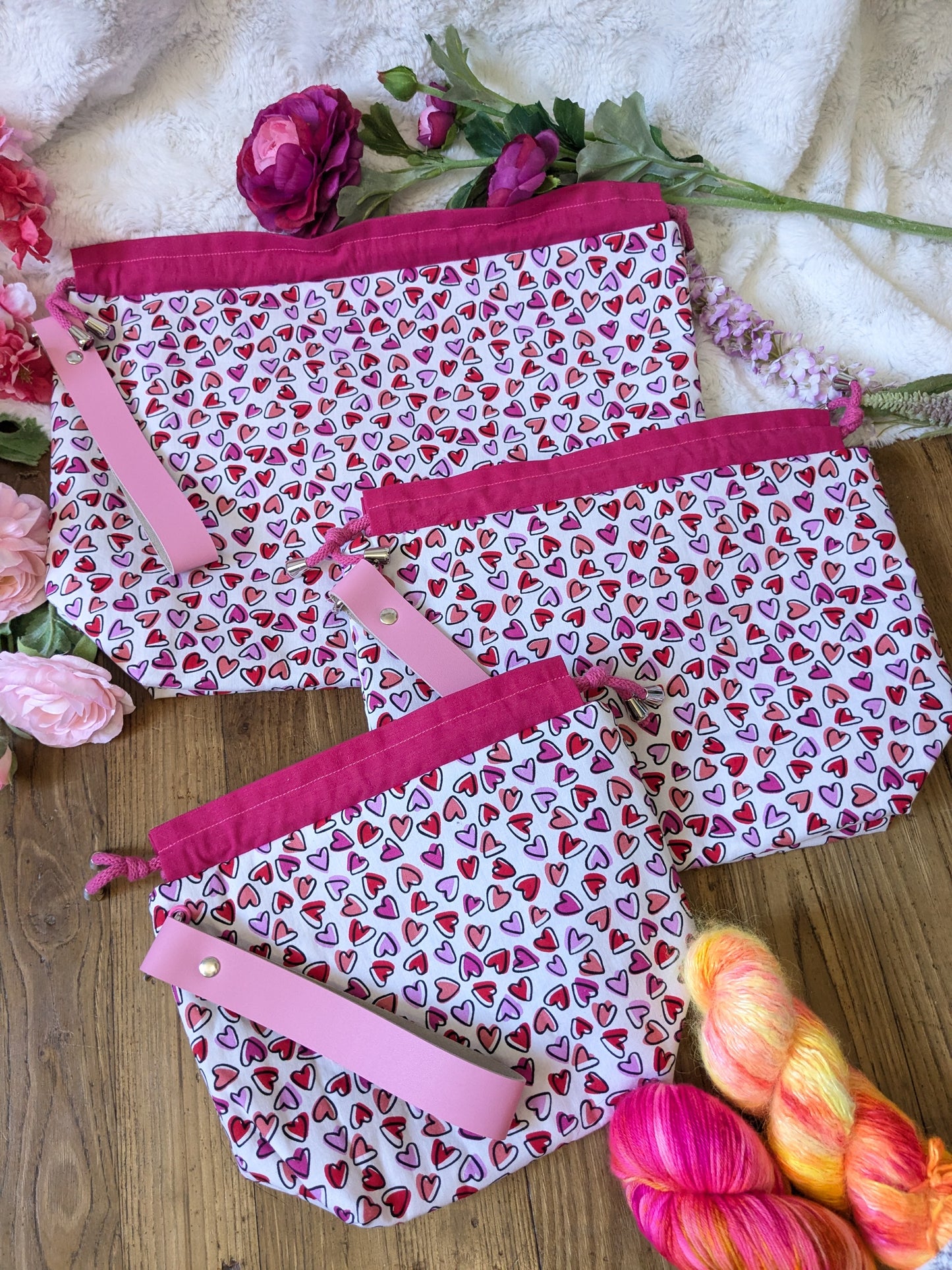 Sac à projet "P'tits cœurs"