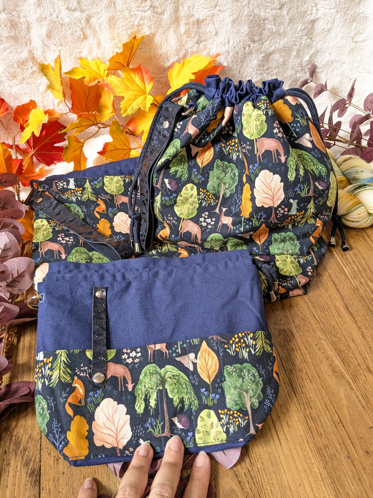 Sac à projet "Forêt nocturne"