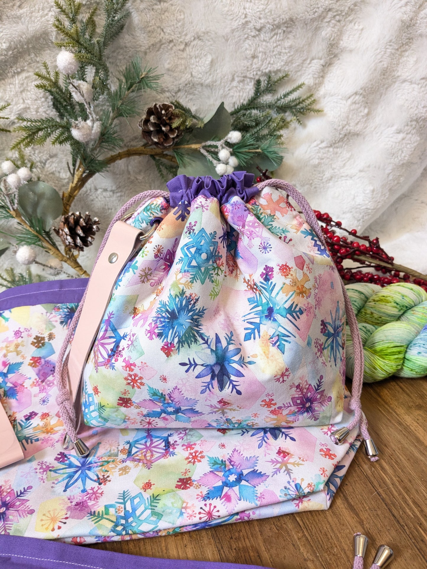 Sac à projet "Flocons merveilleux"