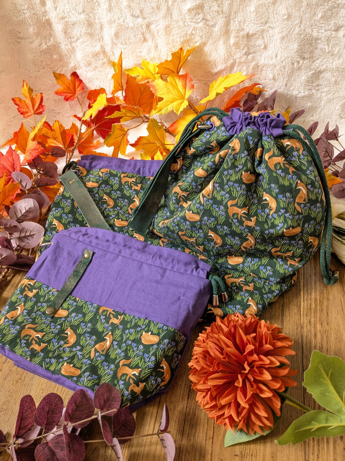 Sac à projet "Fox tales"