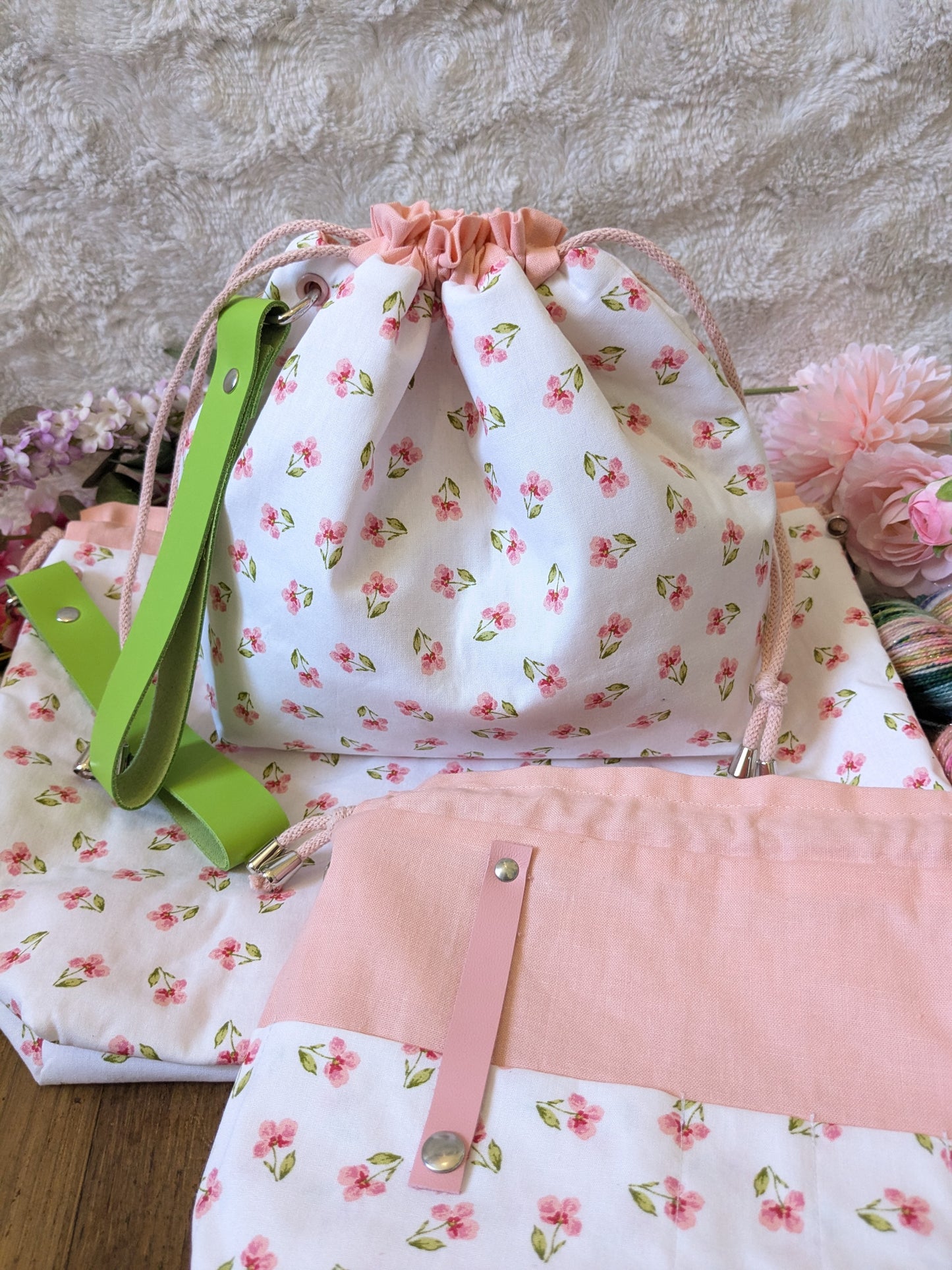 Sac à projet "Little flowers"
