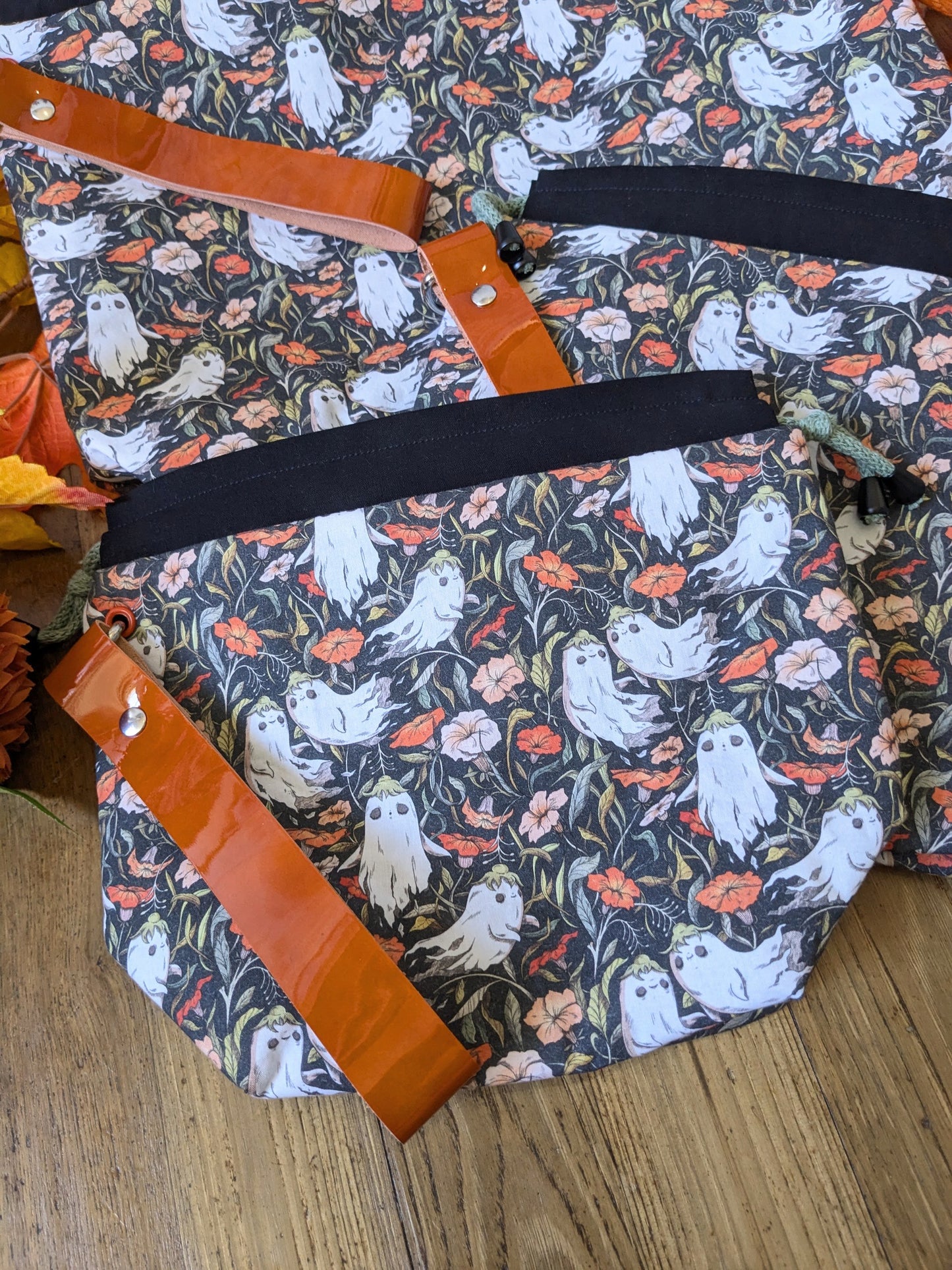 Sac à projet "Fantômes" imprimé Lixy illustration